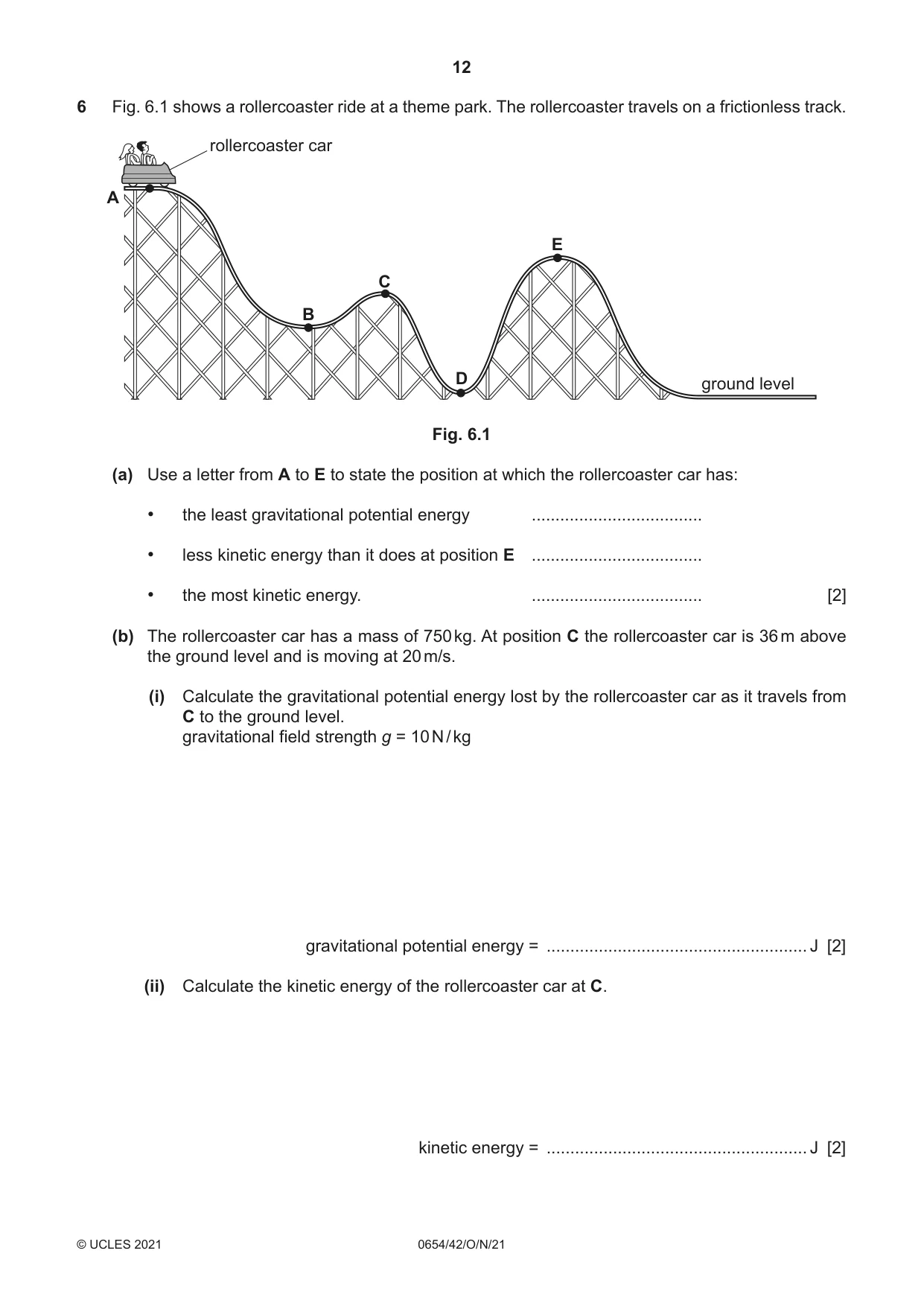 Cambridge IGCSE Sciences - Co-ordinated (Double) 0654 2021 Oct/Nov Paper 4 · Variant 2 question paper, page 12 of 28