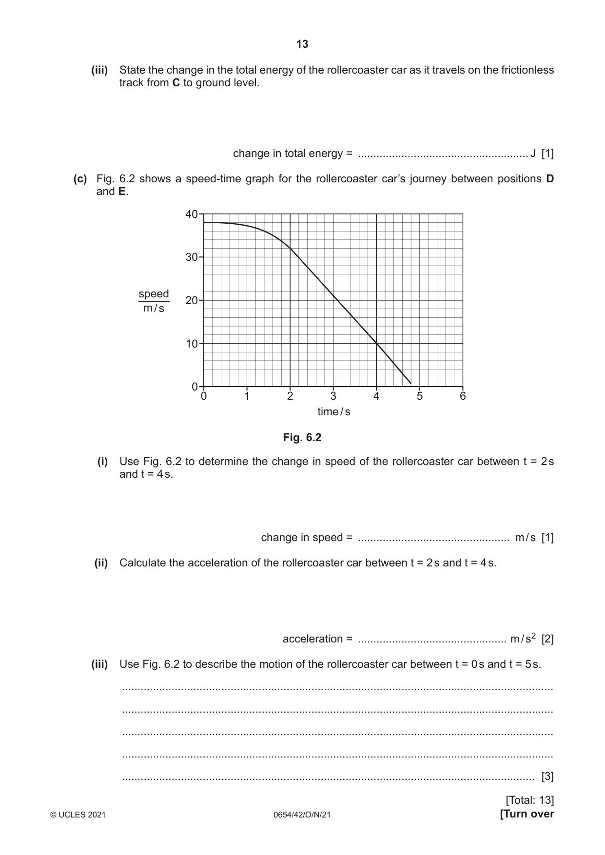 Cambridge IGCSE Sciences - Co-ordinated (Double) 0654 2021 Oct/Nov Paper 4 · Variant 2 question paper, page 13 of 28