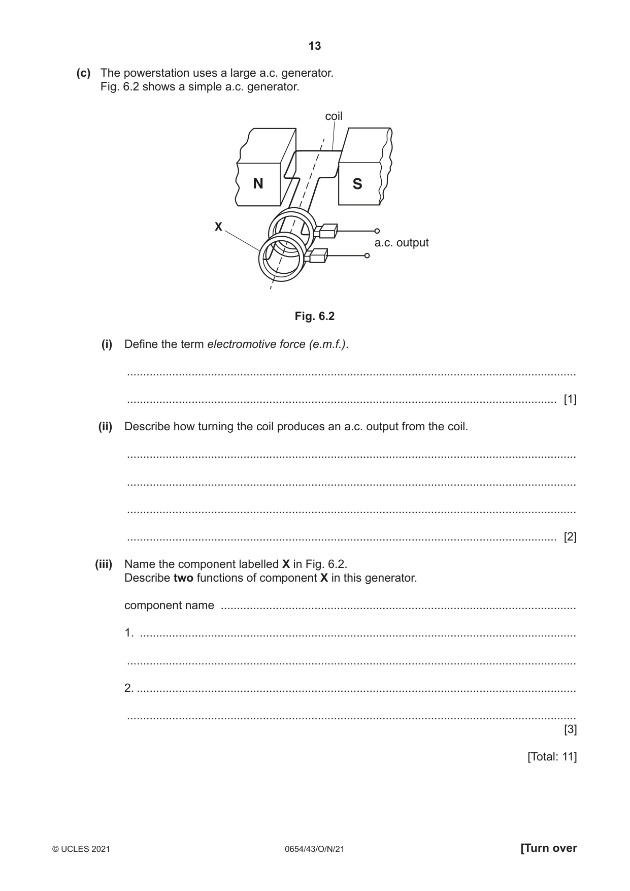 Cambridge IGCSE Sciences - Co-ordinated (Double) 0654 2021 Oct/Nov Paper 4 · Variant 3 question paper, page 13 of 28