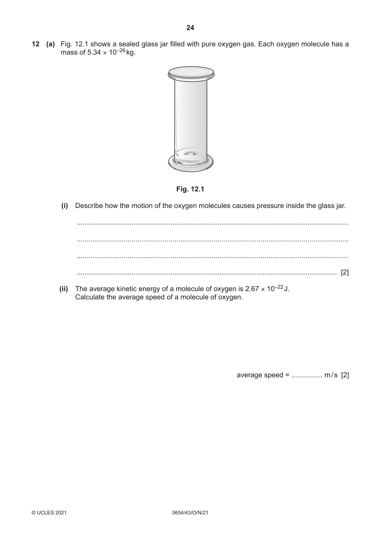 Cambridge IGCSE Sciences - Co-ordinated (Double) 0654 2021 Oct/Nov Paper 4 · Variant 3 question paper, page 24 of 28