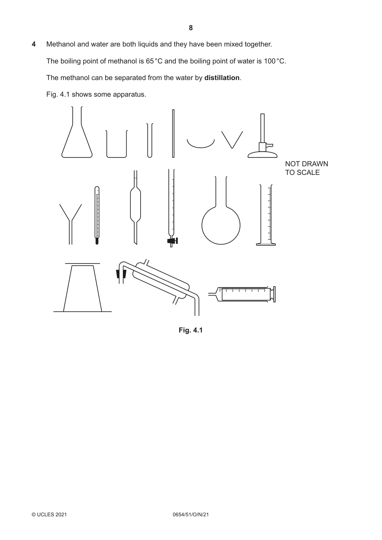 Cambridge IGCSE Sciences - Co-ordinated (Double) 0654 2021 Oct/Nov Paper 5 · Variant 1 question paper, page 8 of 16