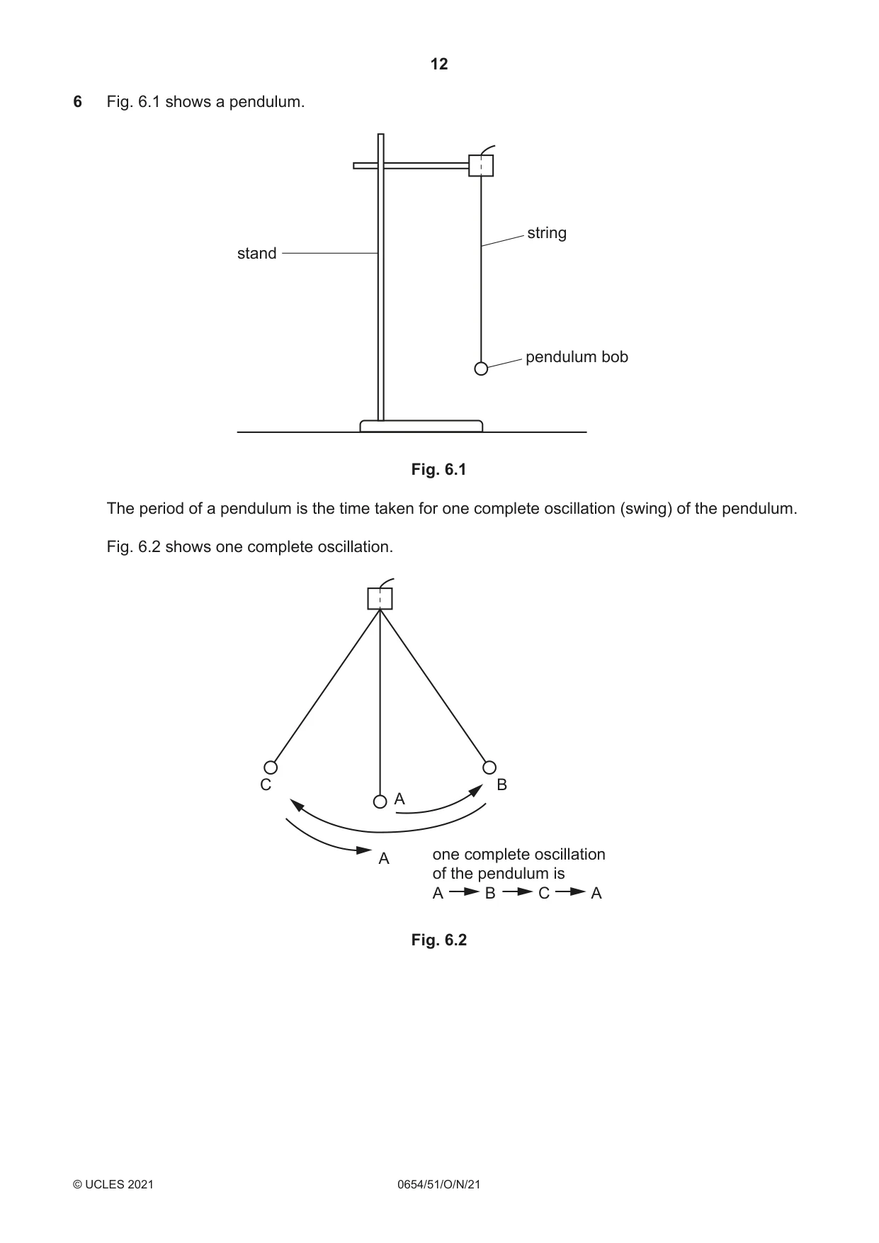 Cambridge IGCSE Sciences - Co-ordinated (Double) 0654 2021 Oct/Nov Paper 5 · Variant 1 question paper, page 12 of 16