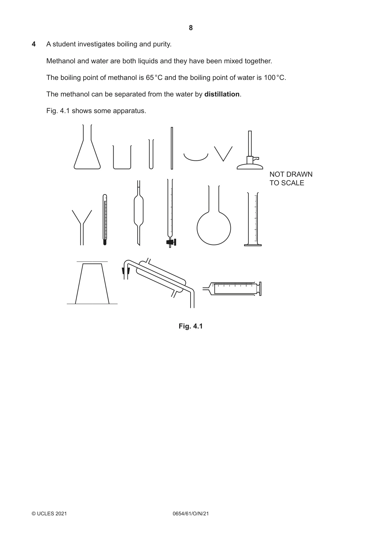 Cambridge IGCSE Sciences - Co-ordinated (Double) 0654 2021 Oct/Nov Paper 6 · Variant 1 question paper, page 8 of 20