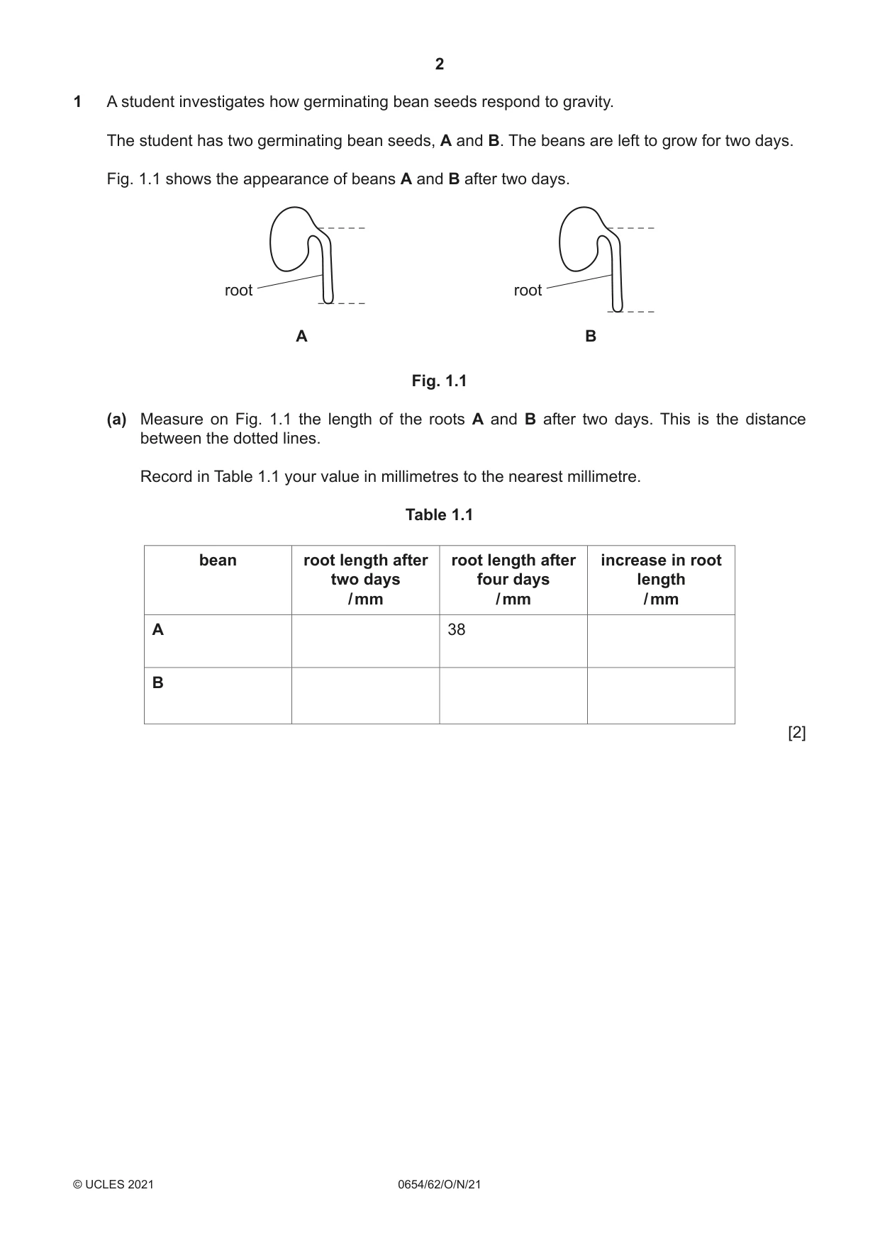 Cambridge IGCSE Sciences - Co-ordinated (Double) 0654 2021 Oct/Nov Paper 6 · Variant 2 question paper, page 2 of 20