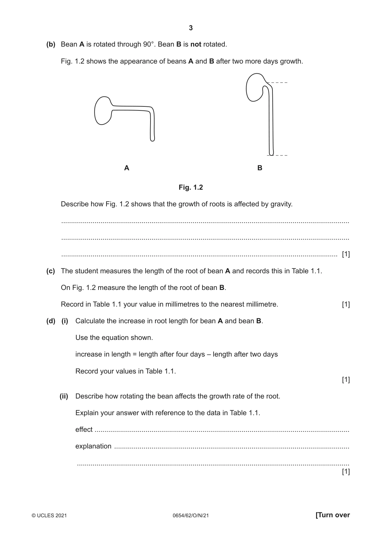 Cambridge IGCSE Sciences - Co-ordinated (Double) 0654 2021 Oct/Nov Paper 6 · Variant 2 question paper, page 3 of 20