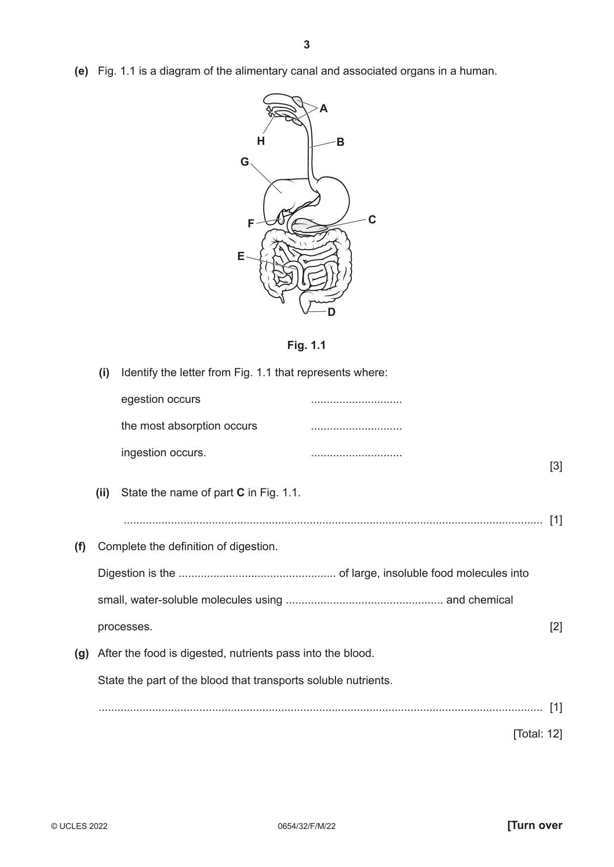 Cambridge IGCSE Sciences - Co-ordinated (Double) 0654 2022 Feb/March Paper 3 · Variant 2 question paper, page 3 of 28
