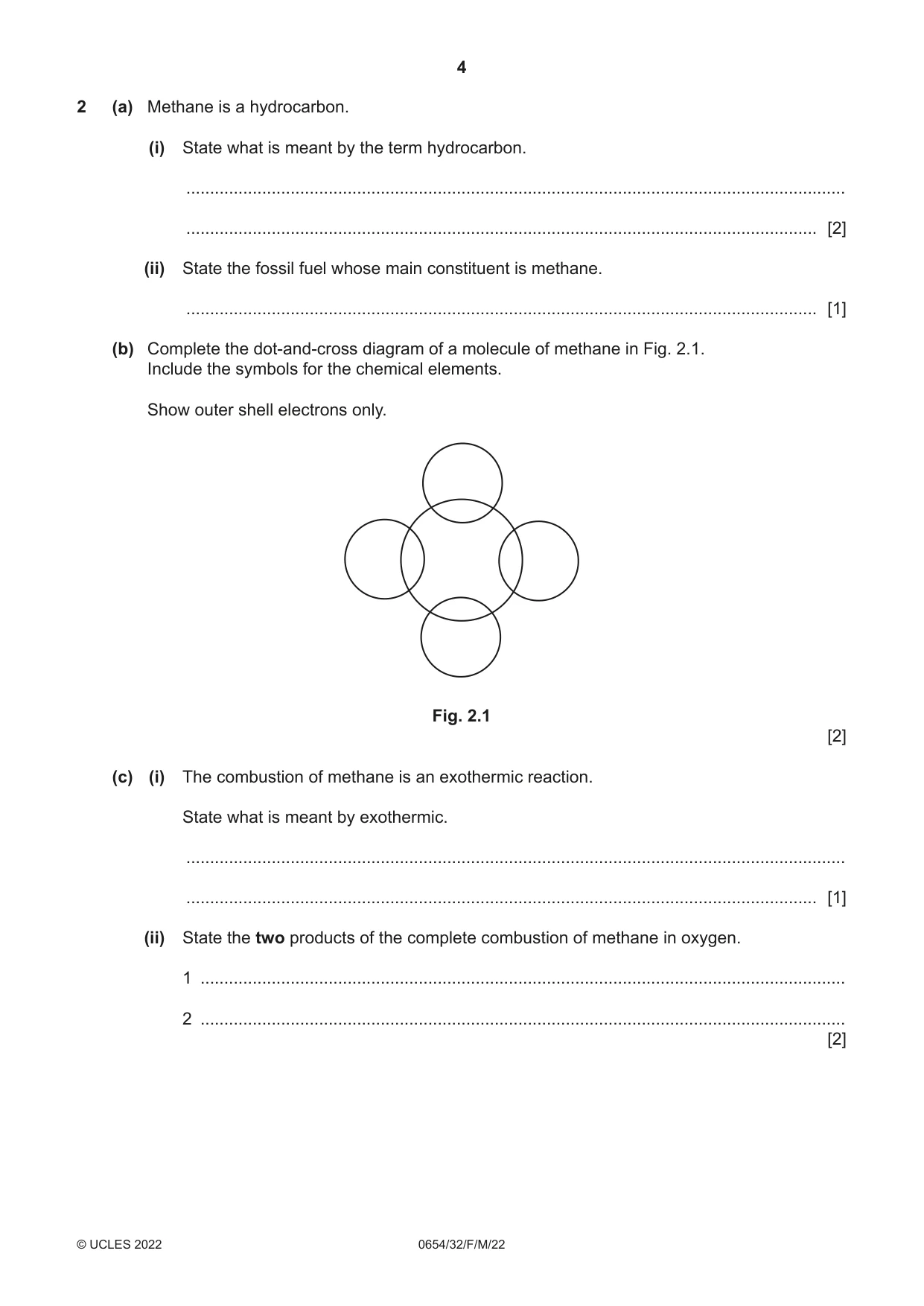 Cambridge IGCSE Sciences - Co-ordinated (Double) 0654 2022 Feb/March Paper 3 · Variant 2 question paper, page 4 of 28