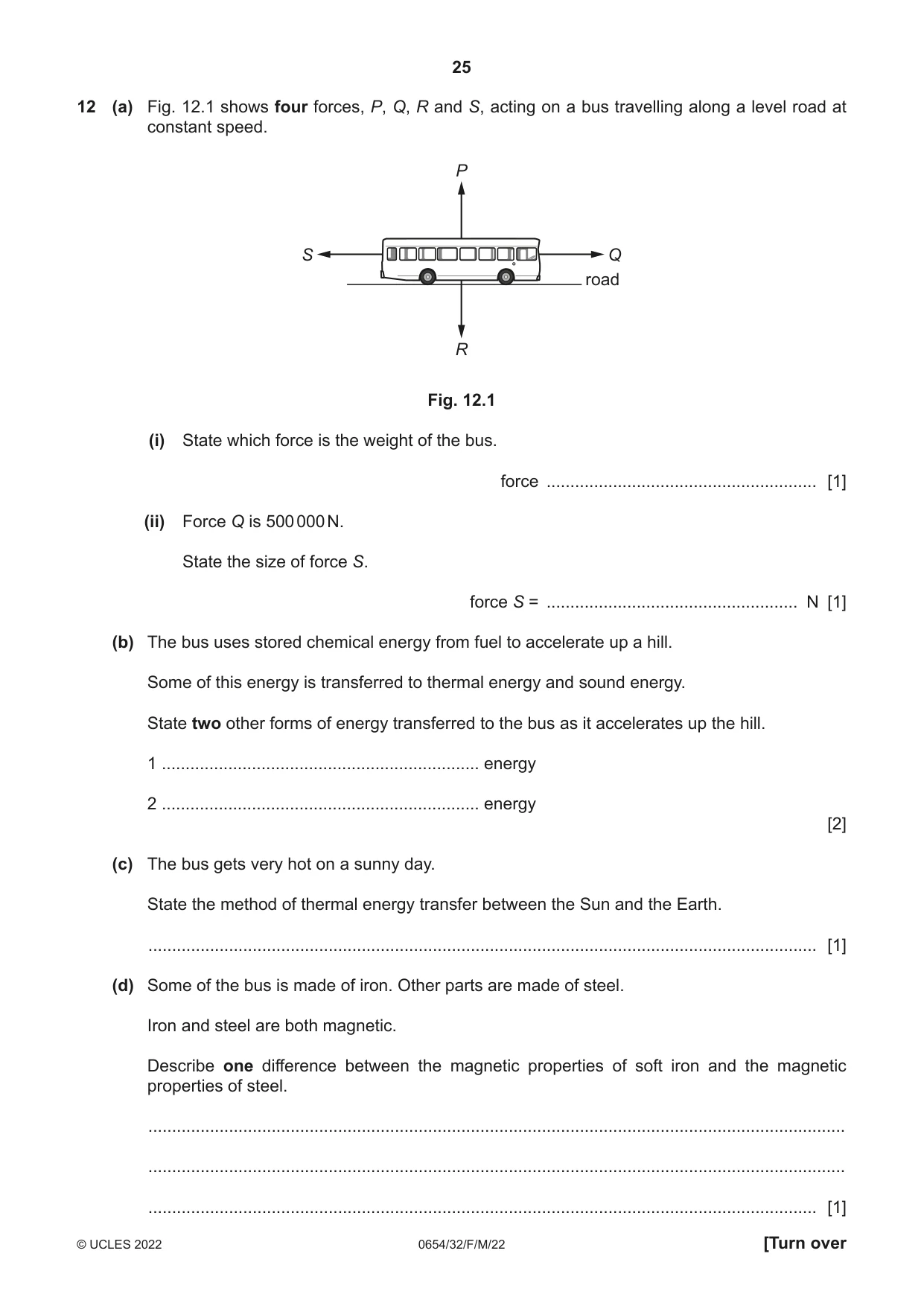 Cambridge IGCSE Sciences - Co-ordinated (Double) 0654 2022 Feb/March Paper 3 · Variant 2 question paper, page 25 of 28