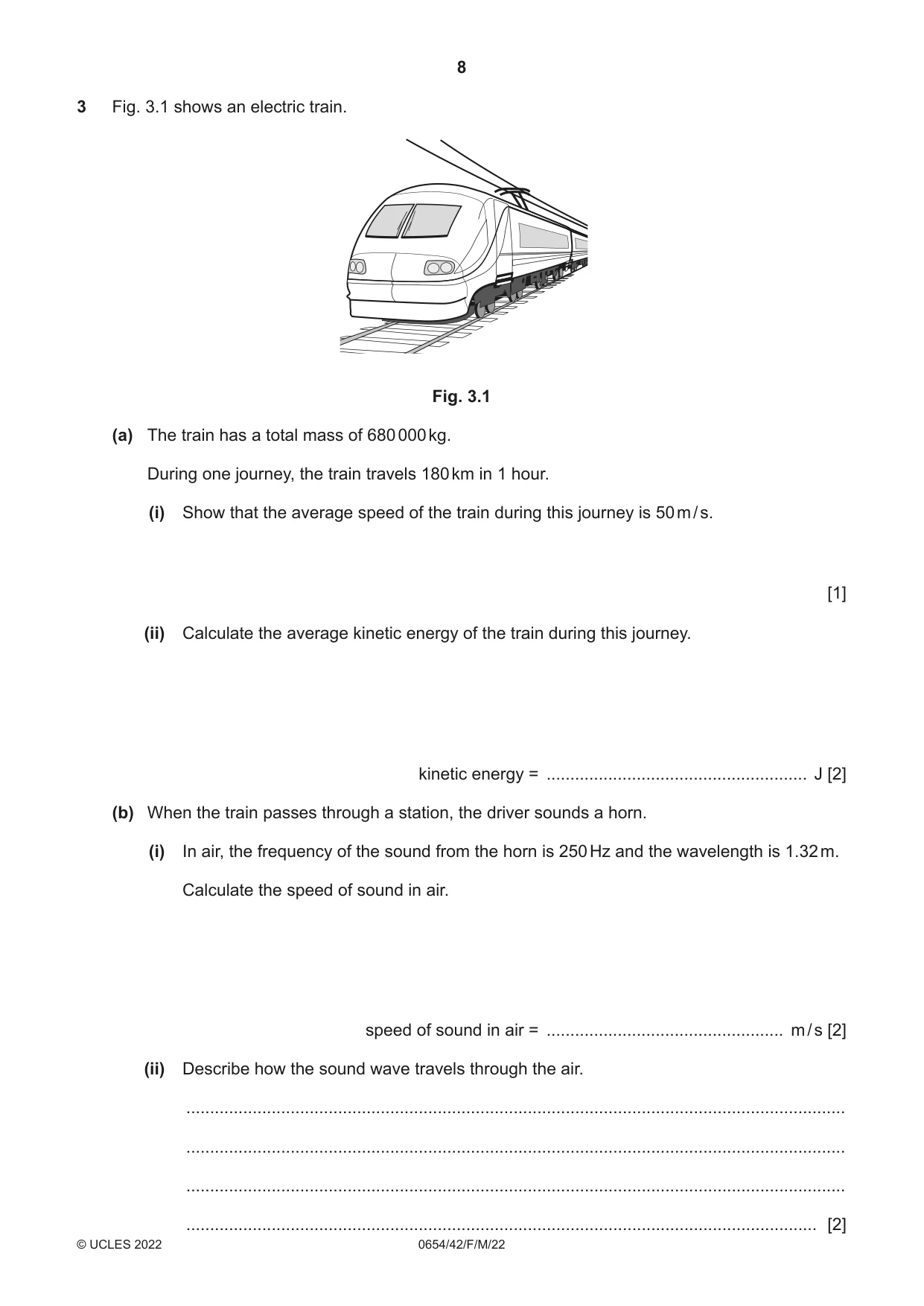 Cambridge IGCSE Sciences - Co-ordinated (Double) 0654 2022 Feb/March Paper 4 · Variant 2 question paper, page 8 of 28