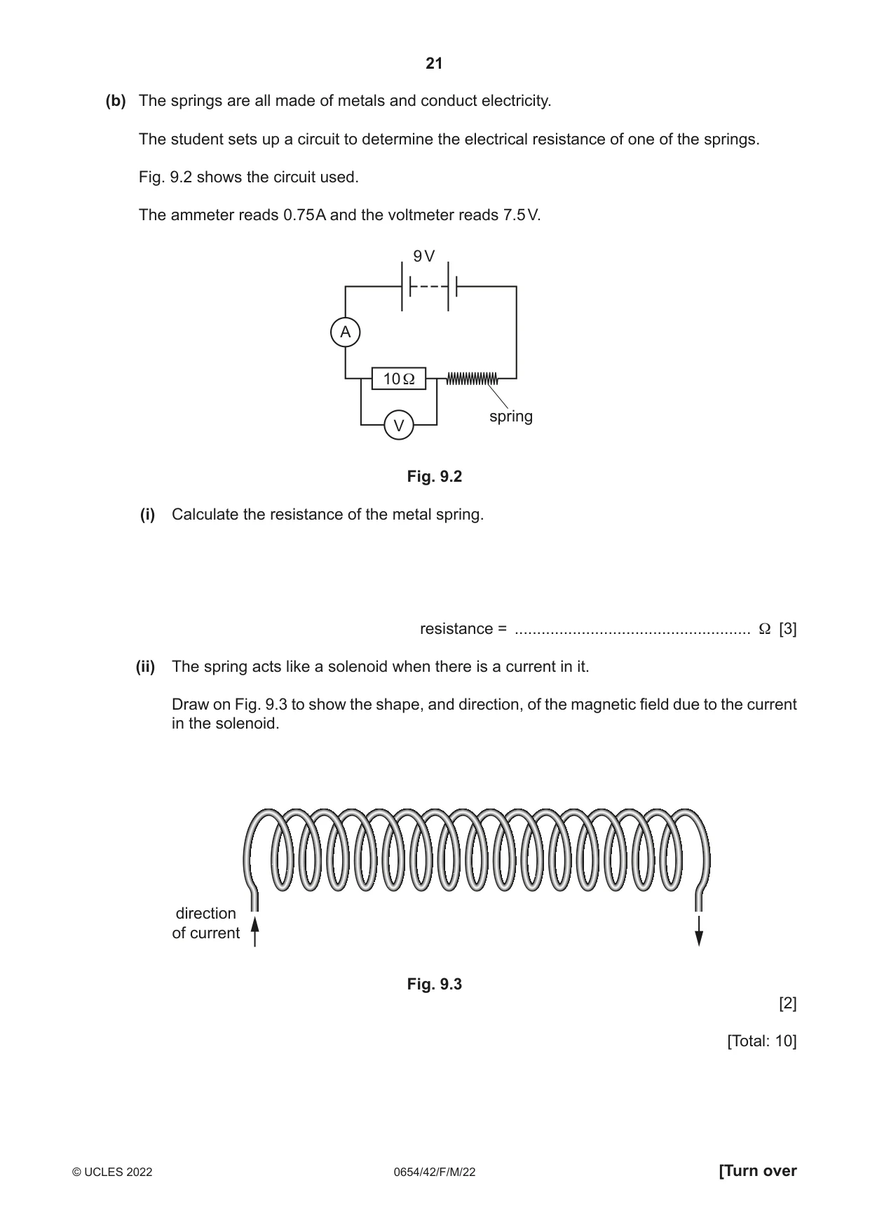 Cambridge IGCSE Sciences - Co-ordinated (Double) 0654 2022 Feb/March Paper 4 · Variant 2 question paper, page 21 of 28