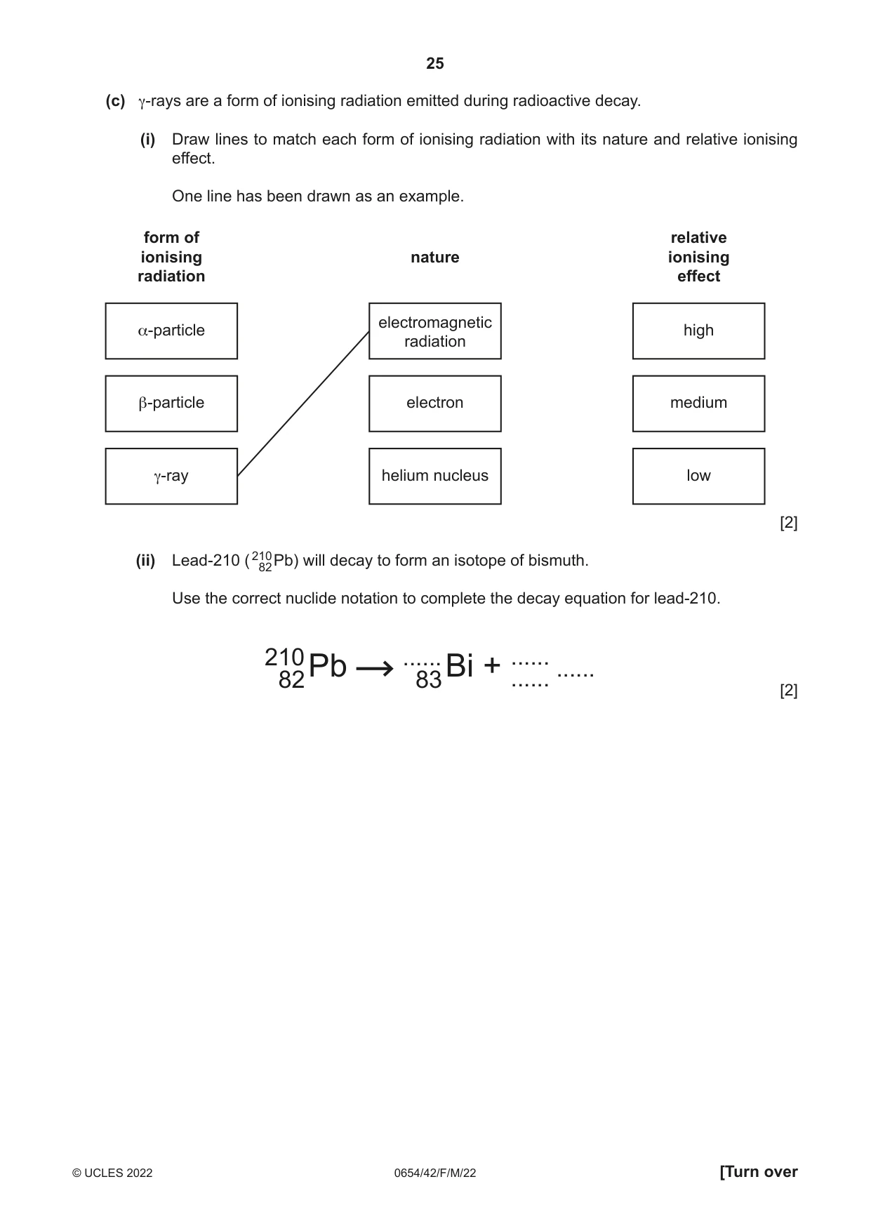 Cambridge IGCSE Sciences - Co-ordinated (Double) 0654 2022 Feb/March Paper 4 · Variant 2 question paper, page 25 of 28