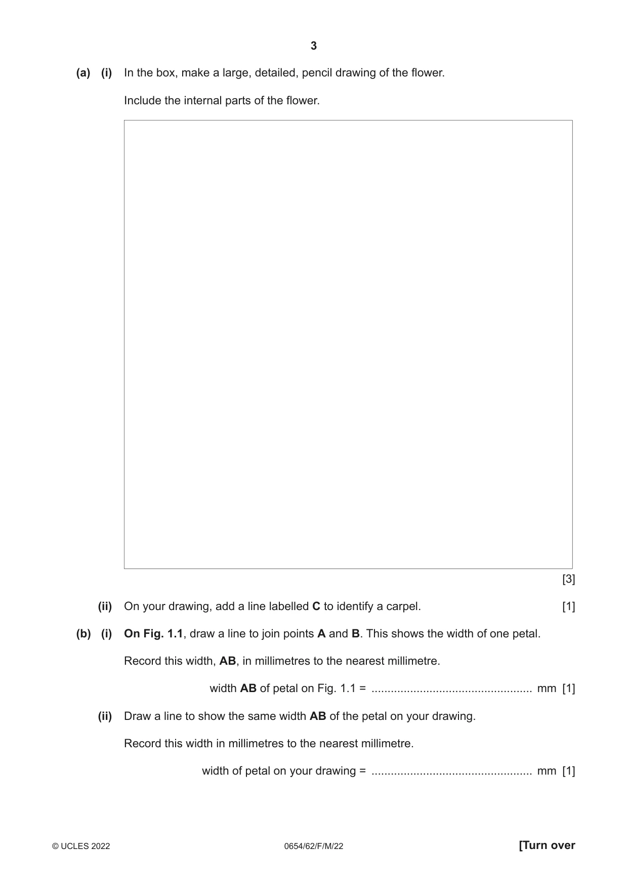 Cambridge IGCSE Sciences - Co-ordinated (Double) 0654 2022 Feb/March Paper 6 · Variant 2 question paper, page 3 of 24
