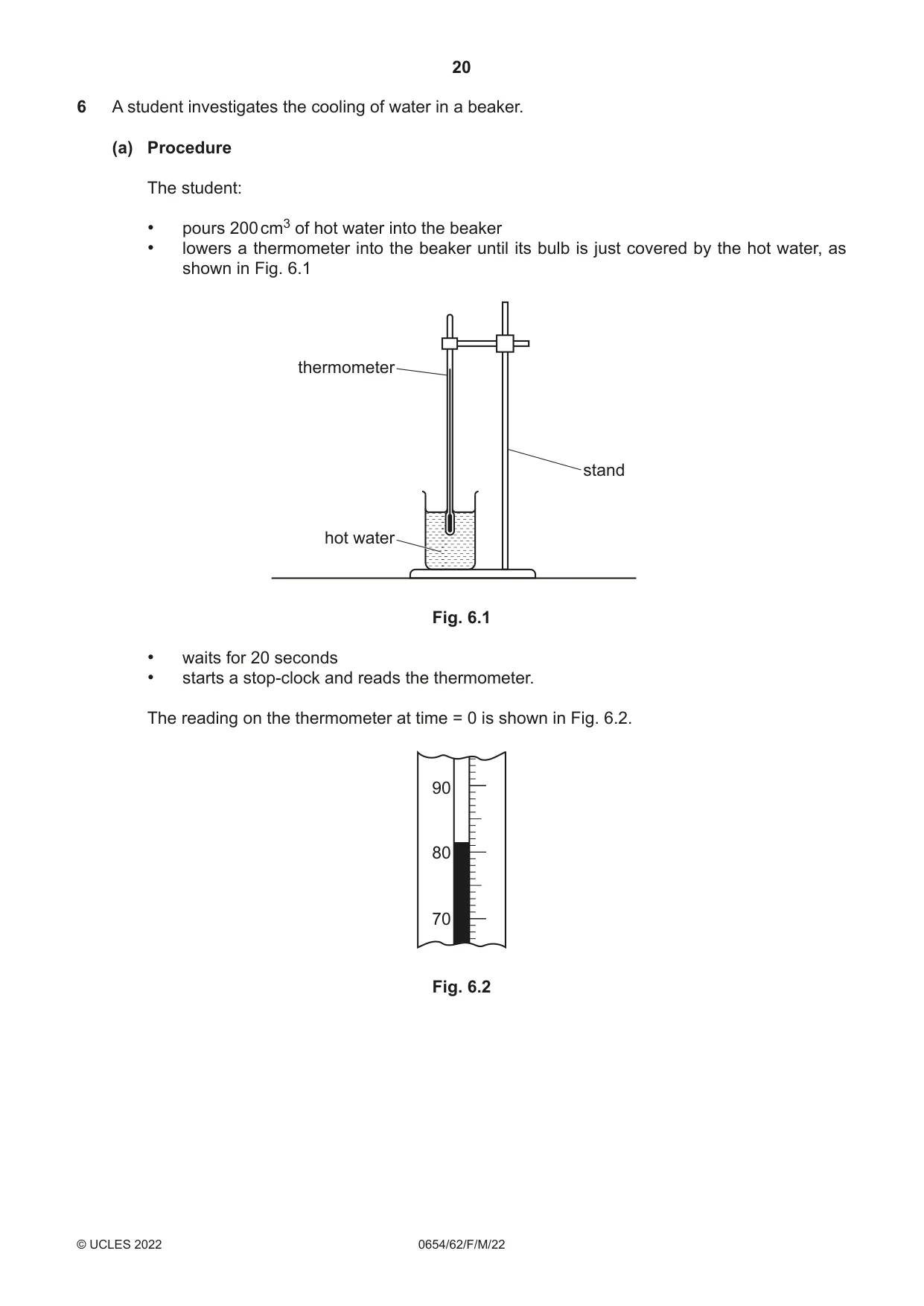 Cambridge IGCSE Sciences - Co-ordinated (Double) 0654 2022 Feb/March Paper 6 · Variant 2 question paper, page 20 of 24
