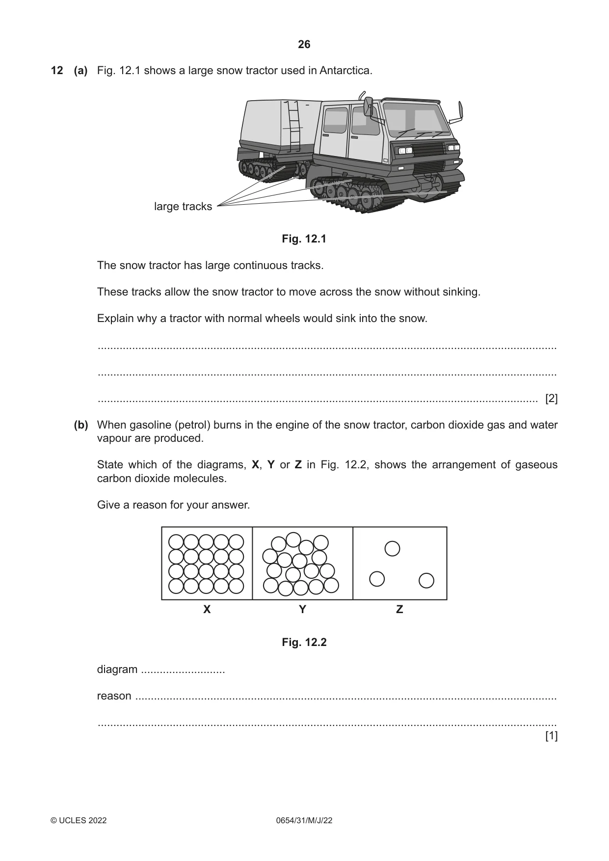 Cambridge IGCSE Sciences - Co-ordinated (Double) 0654 2022 May/June Paper 3 · Variant 1 question paper, page 26 of 28