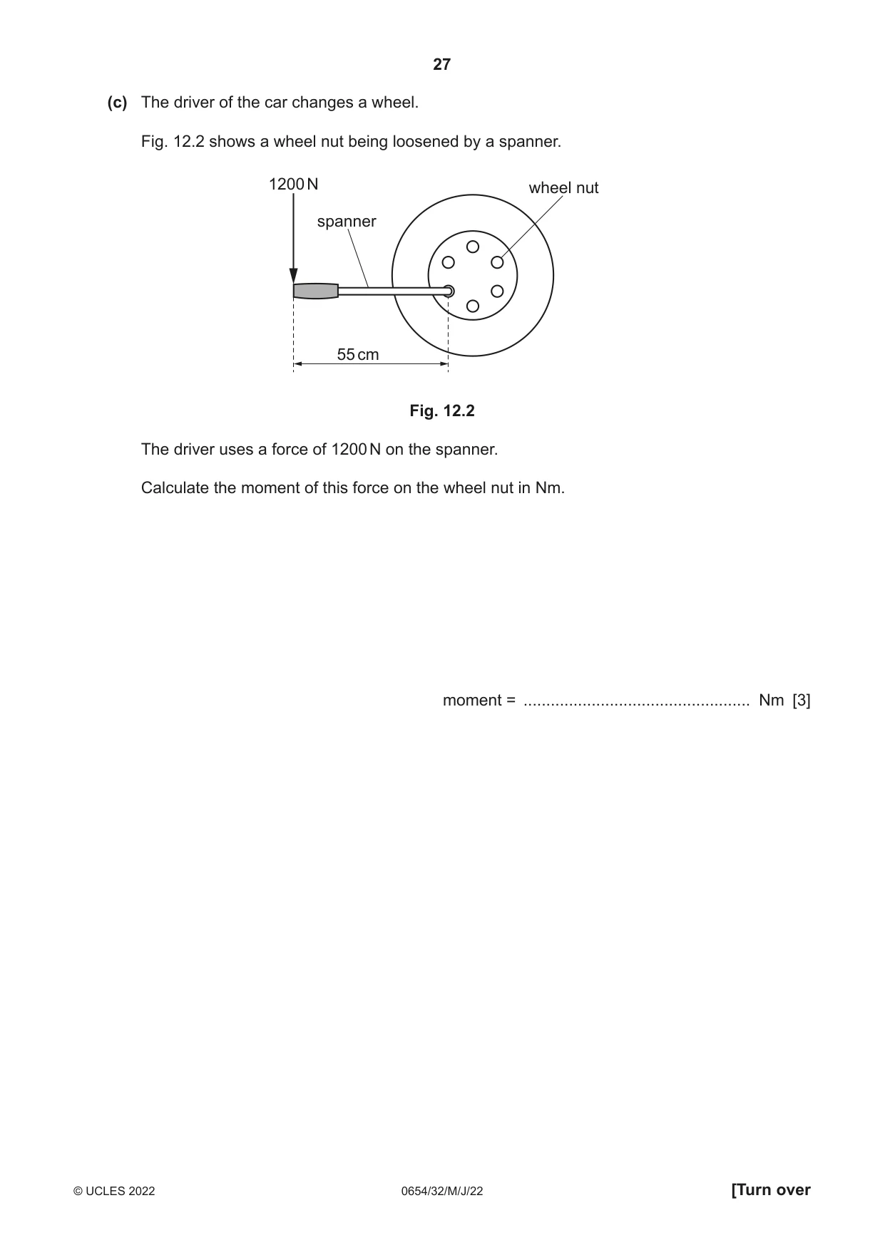 Cambridge IGCSE Sciences - Co-ordinated (Double) 0654 2022 May/June Paper 3 · Variant 2 question paper, page 27 of 32