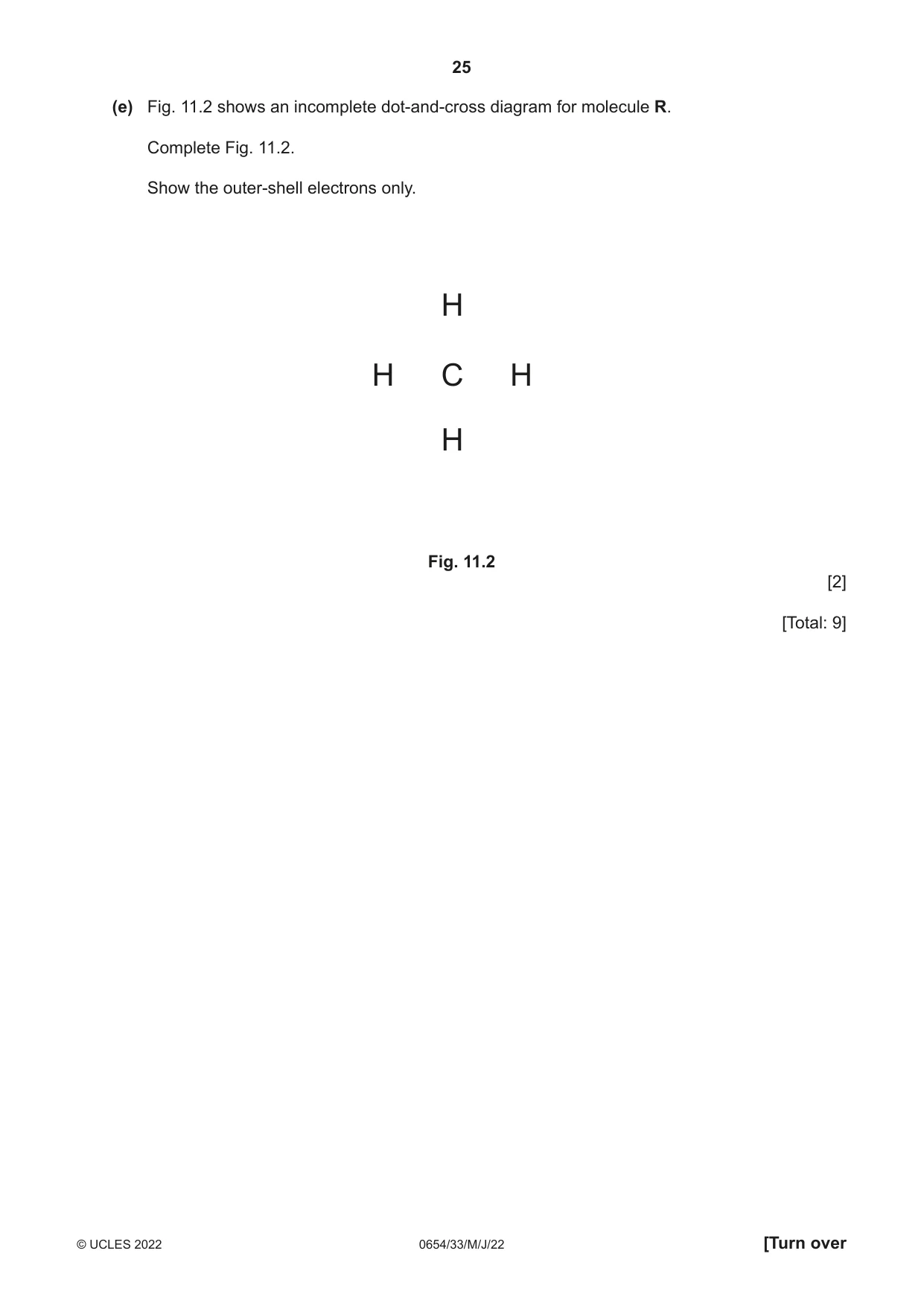 Cambridge IGCSE Sciences - Co-ordinated (Double) 0654 2022 May/June Paper 3 · Variant 3 question paper, page 25 of 32
