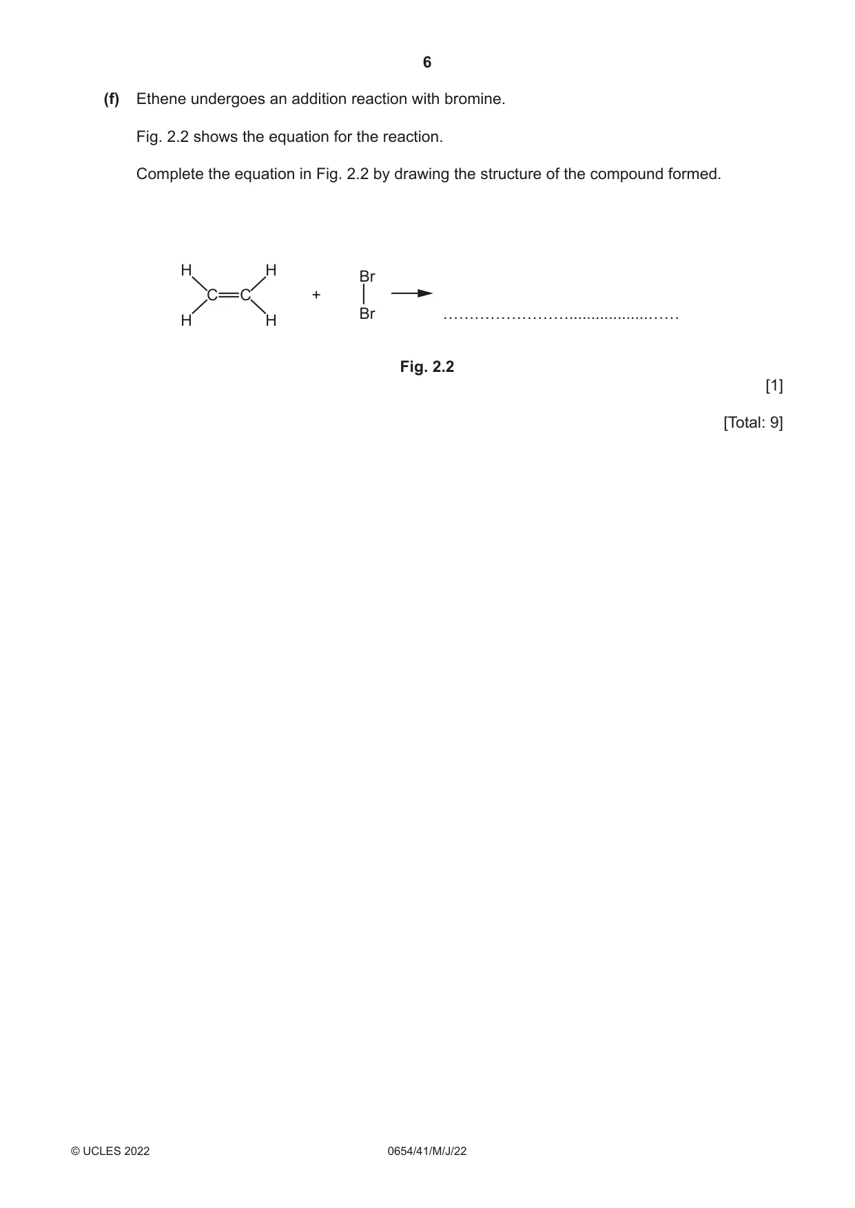 Cambridge IGCSE Sciences - Co-ordinated (Double) 0654 2022 May/June Paper 4 · Variant 1 question paper, page 6 of 36