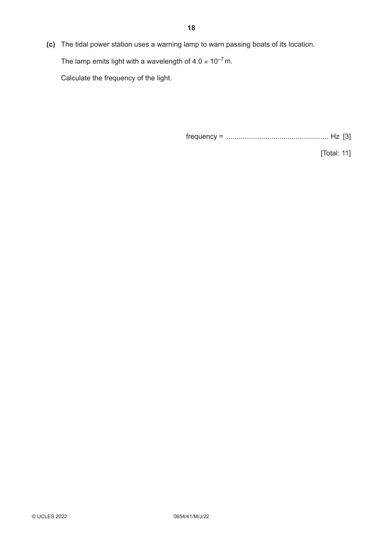 Cambridge IGCSE Sciences - Co-ordinated (Double) 0654 2022 May/June Paper 4 · Variant 1 question paper, page 18 of 36
