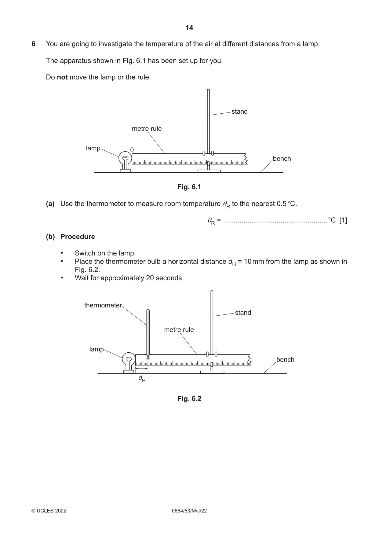 Cambridge IGCSE Sciences - Co-ordinated (Double) 0654 2022 May/June Paper 5 · Variant 3 question paper, page 14 of 20