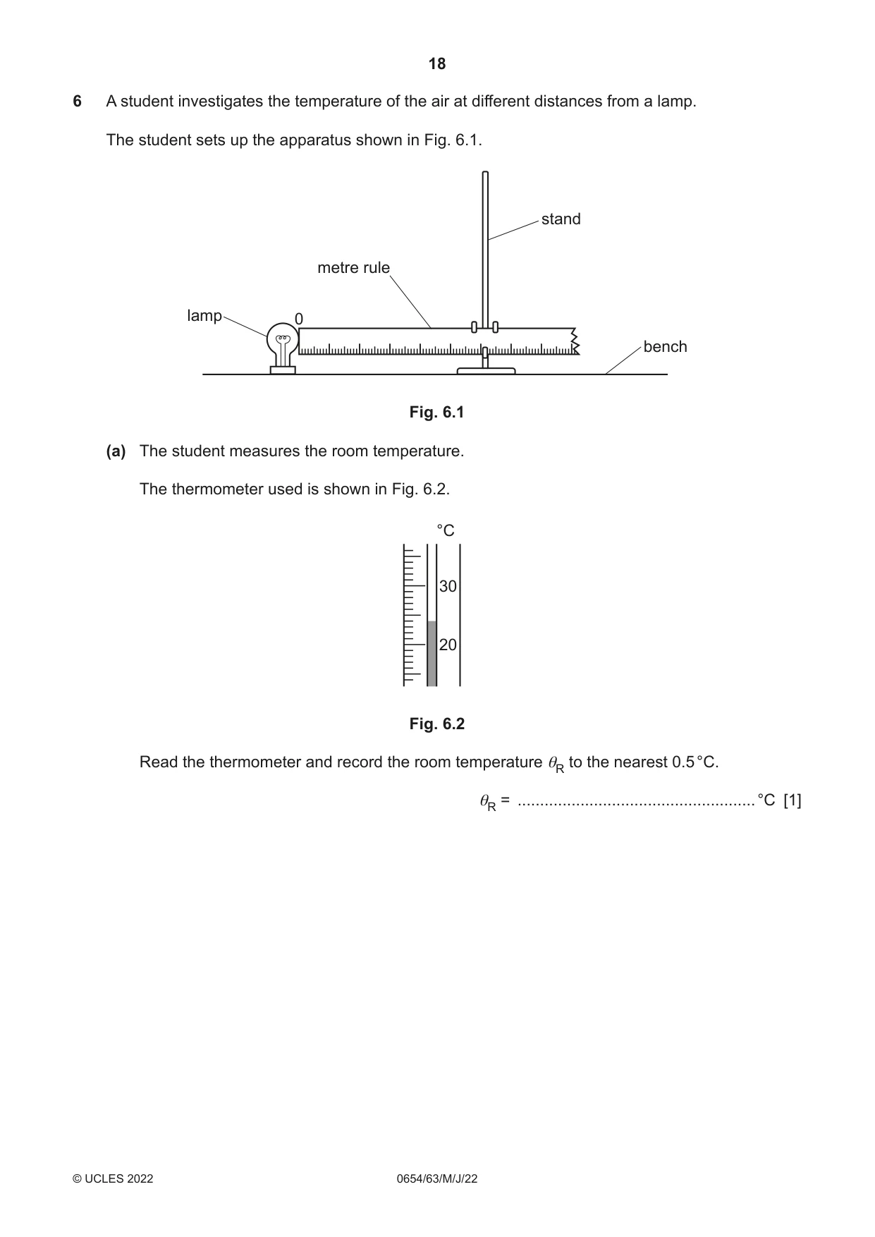 Cambridge IGCSE Sciences - Co-ordinated (Double) 0654 2022 May/June Paper 6 · Variant 3 question paper, page 18 of 24