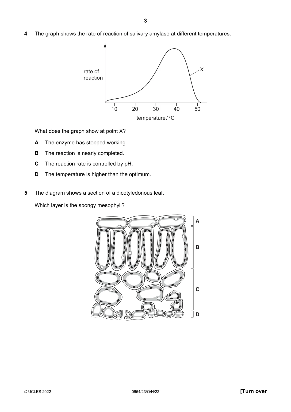 Cambridge IGCSE Sciences - Co-ordinated (Double) 0654 2022 Oct/Nov Paper 2 · Variant 3 question paper, page 3 of 16
