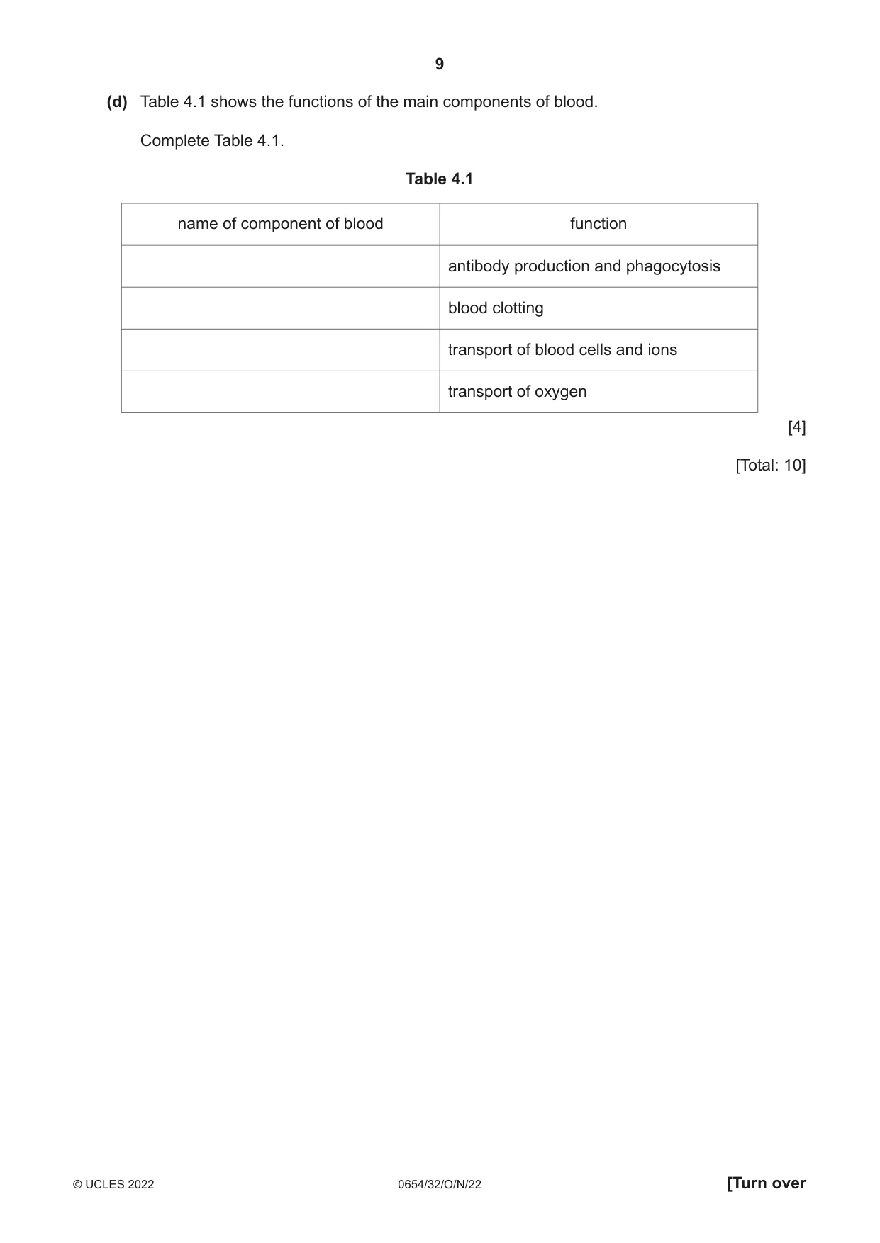 Cambridge IGCSE Sciences - Co-ordinated (Double) 0654 2022 Oct/Nov Paper 3 · Variant 2 question paper, page 9 of 28