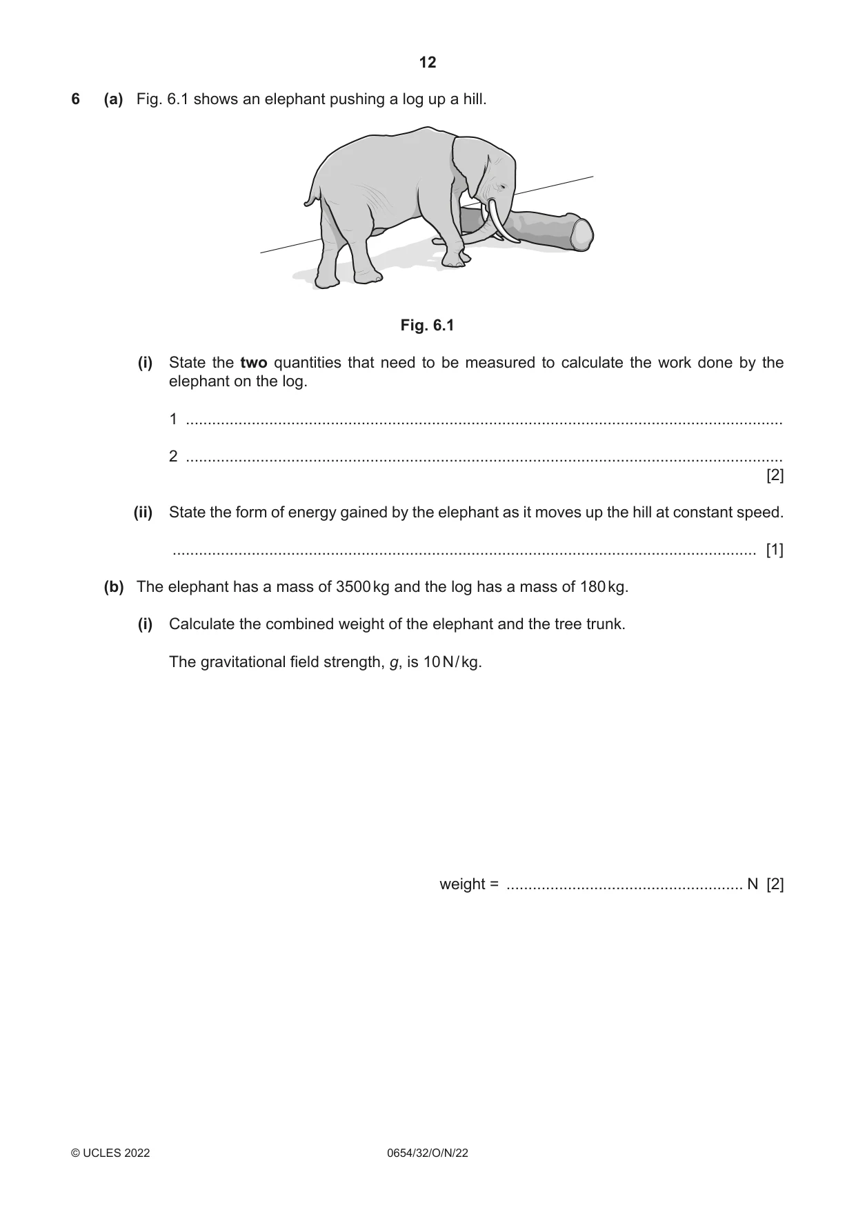 Cambridge IGCSE Sciences - Co-ordinated (Double) 0654 2022 Oct/Nov Paper 3 · Variant 2 question paper, page 12 of 28