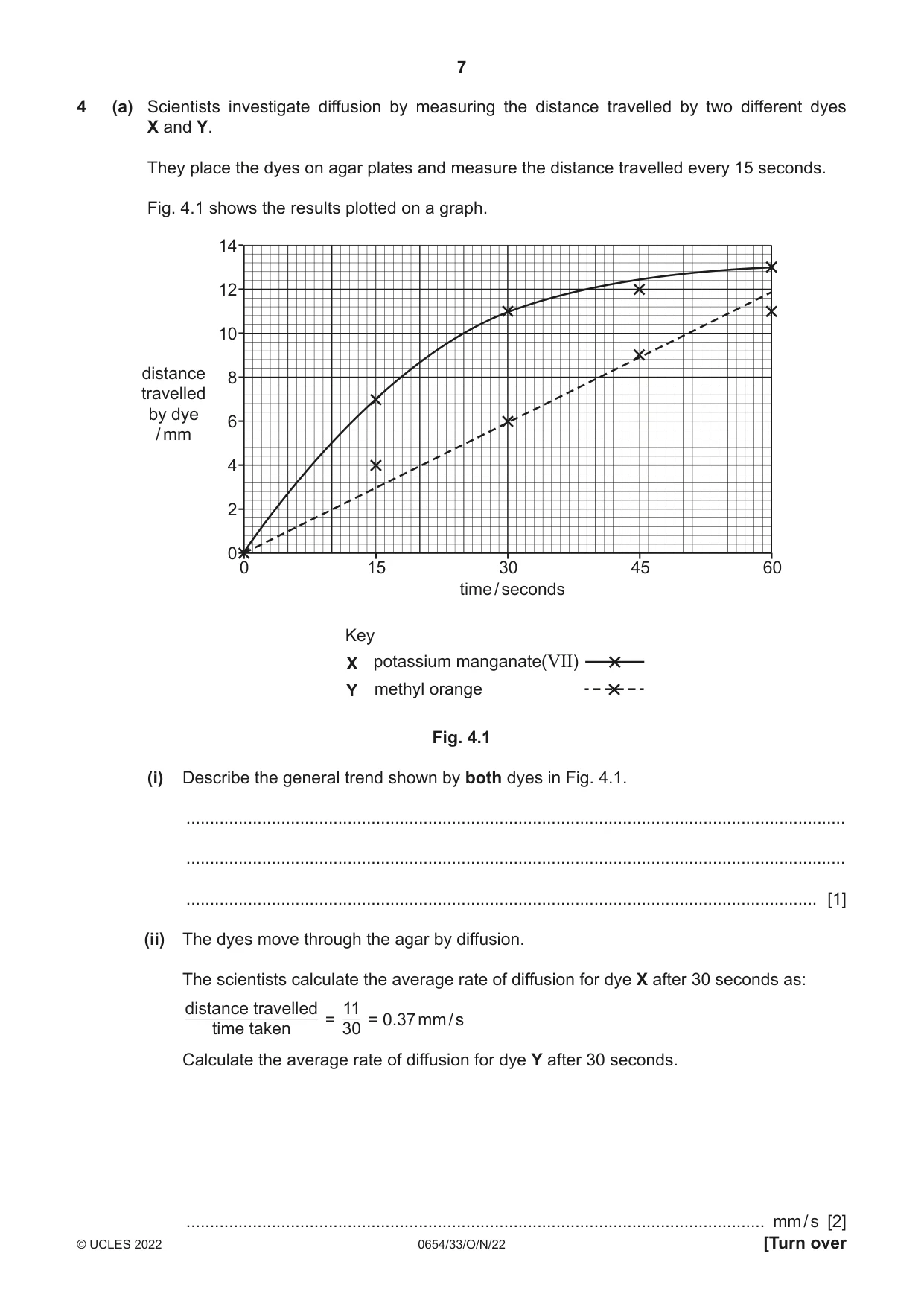 Cambridge IGCSE Sciences - Co-ordinated (Double) 0654 2022 Oct/Nov Paper 3 · Variant 3 question paper, page 7 of 28