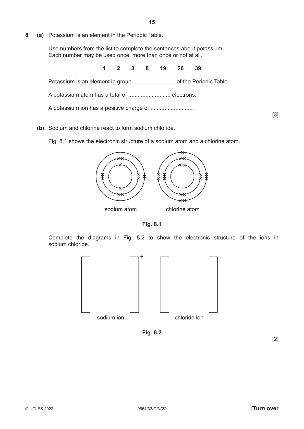 Cambridge IGCSE Sciences - Co-ordinated (Double) 0654 2022 Oct/Nov Paper 3 · Variant 3 question paper, page 15 of 28