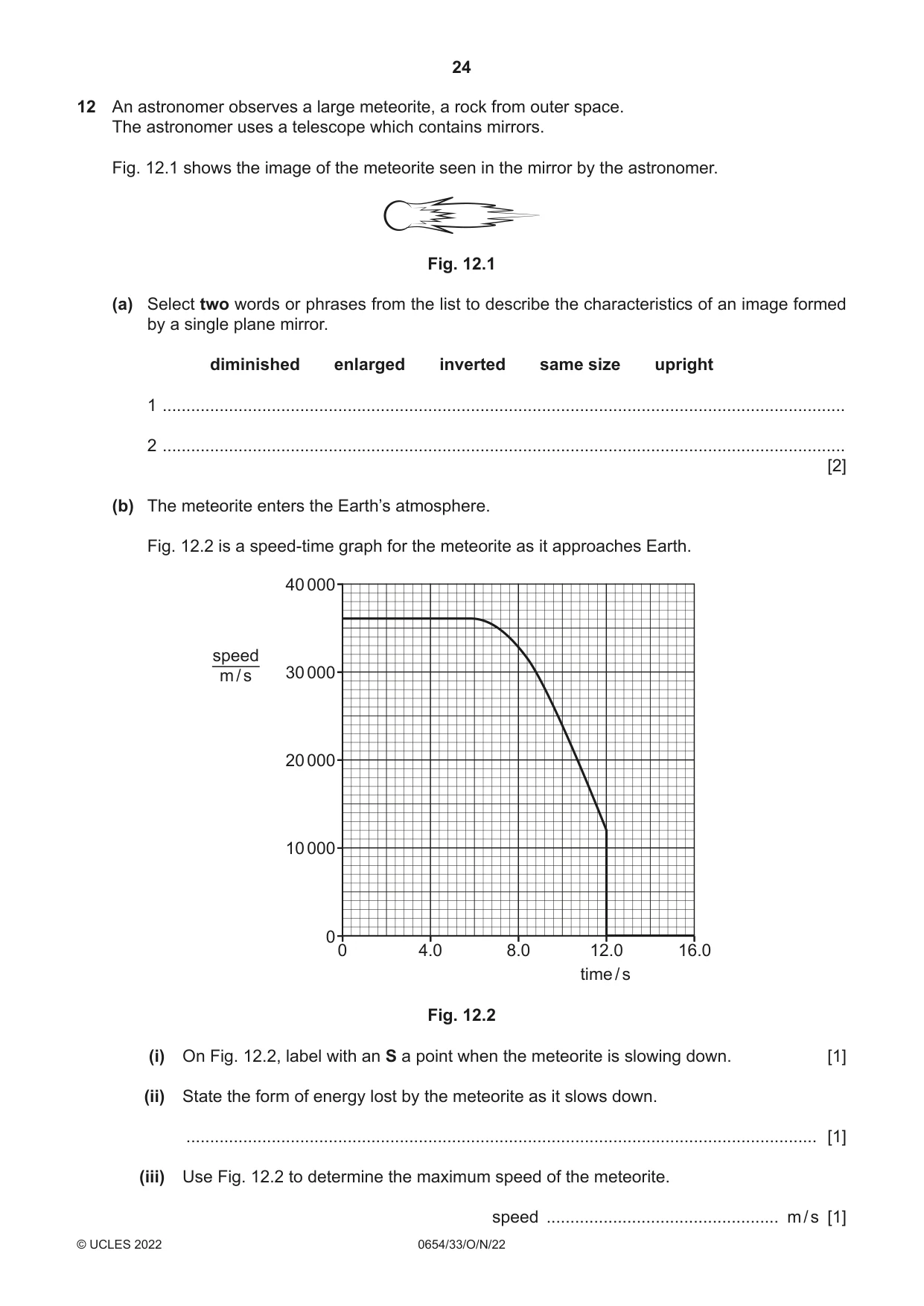 Cambridge IGCSE Sciences - Co-ordinated (Double) 0654 2022 Oct/Nov Paper 3 · Variant 3 question paper, page 24 of 28