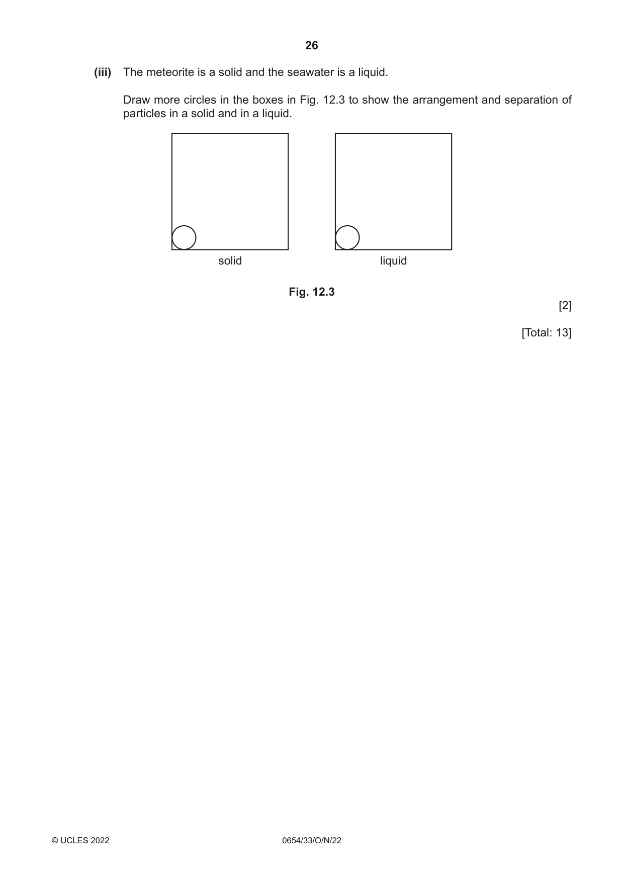 Cambridge IGCSE Sciences - Co-ordinated (Double) 0654 2022 Oct/Nov Paper 3 · Variant 3 question paper, page 26 of 28