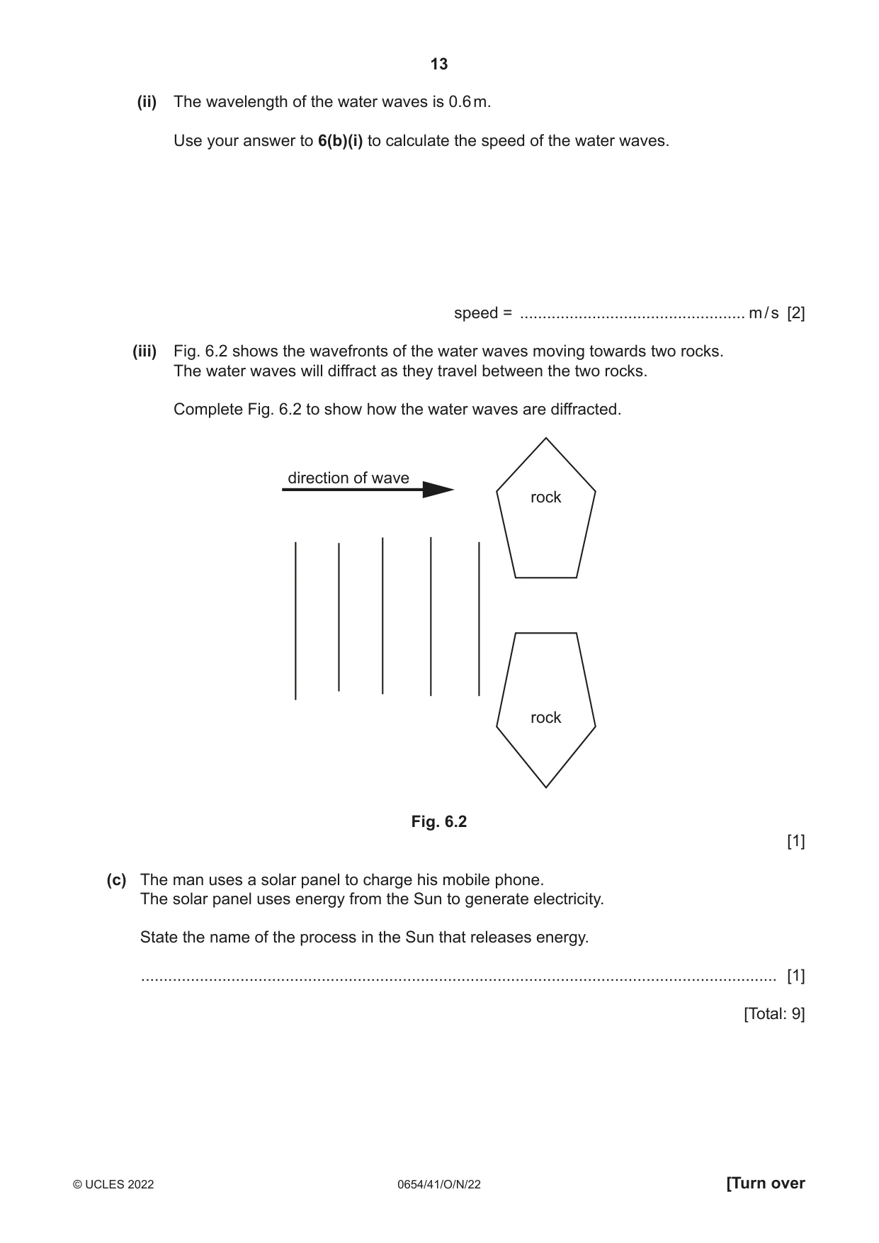 Cambridge IGCSE Sciences - Co-ordinated (Double) 0654 2022 Oct/Nov Paper 4 · Variant 1 question paper, page 13 of 28