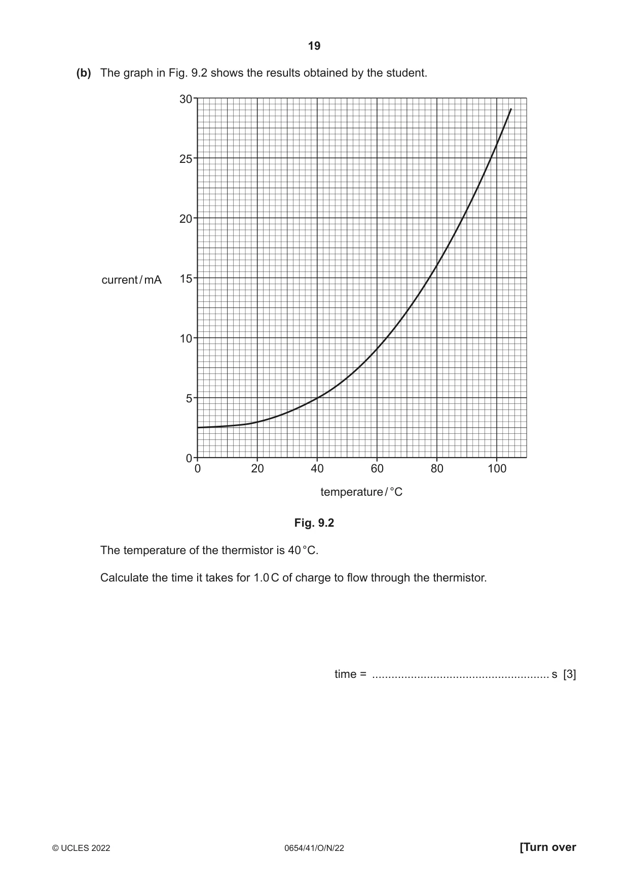 Cambridge IGCSE Sciences - Co-ordinated (Double) 0654 2022 Oct/Nov Paper 4 · Variant 1 question paper, page 19 of 28
