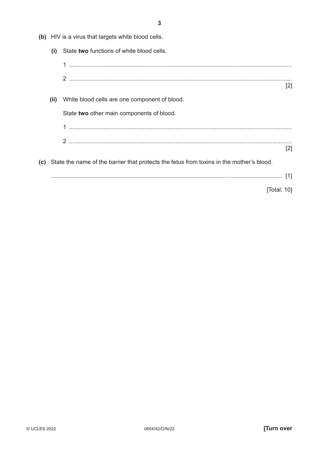 Cambridge IGCSE Sciences - Co-ordinated (Double) 0654 2022 Oct/Nov Paper 4 · Variant 2 question paper, page 3 of 28