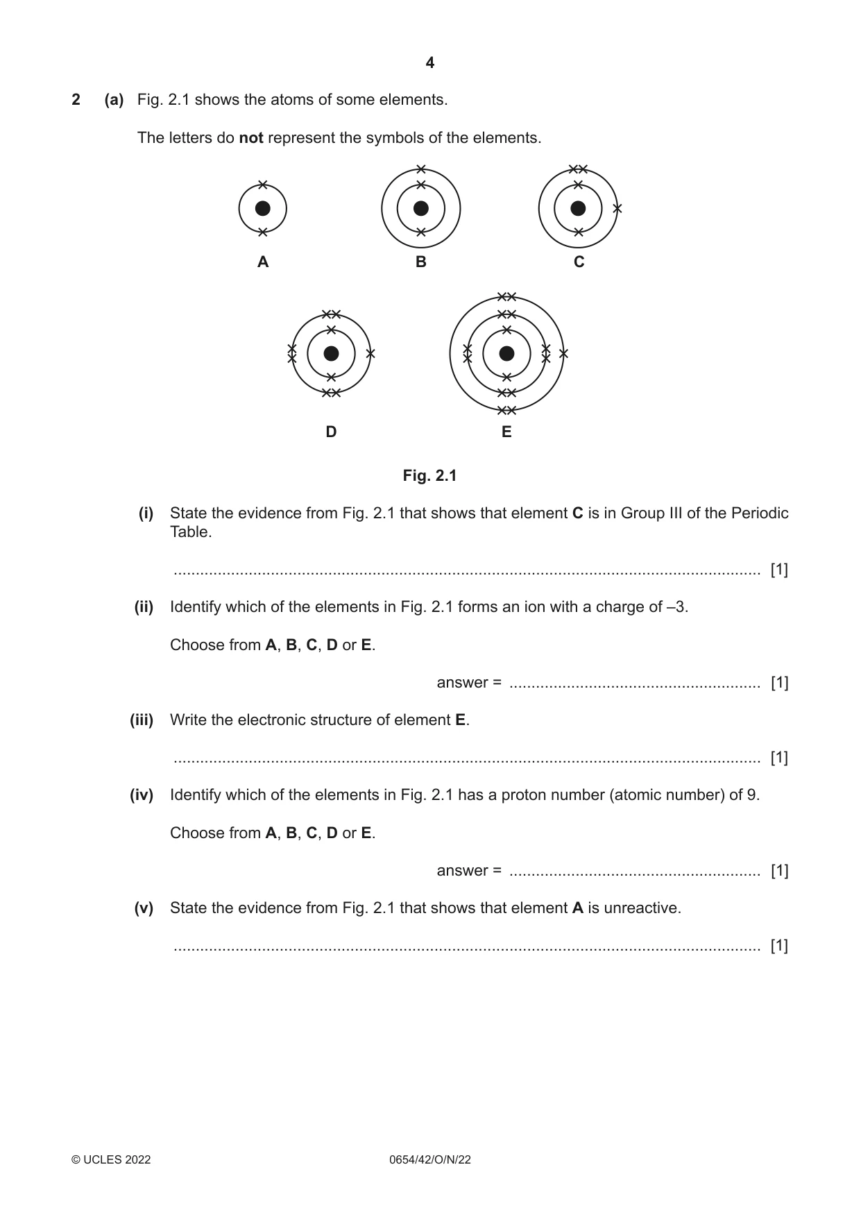 Cambridge IGCSE Sciences - Co-ordinated (Double) 0654 2022 Oct/Nov Paper 4 · Variant 2 question paper, page 4 of 28