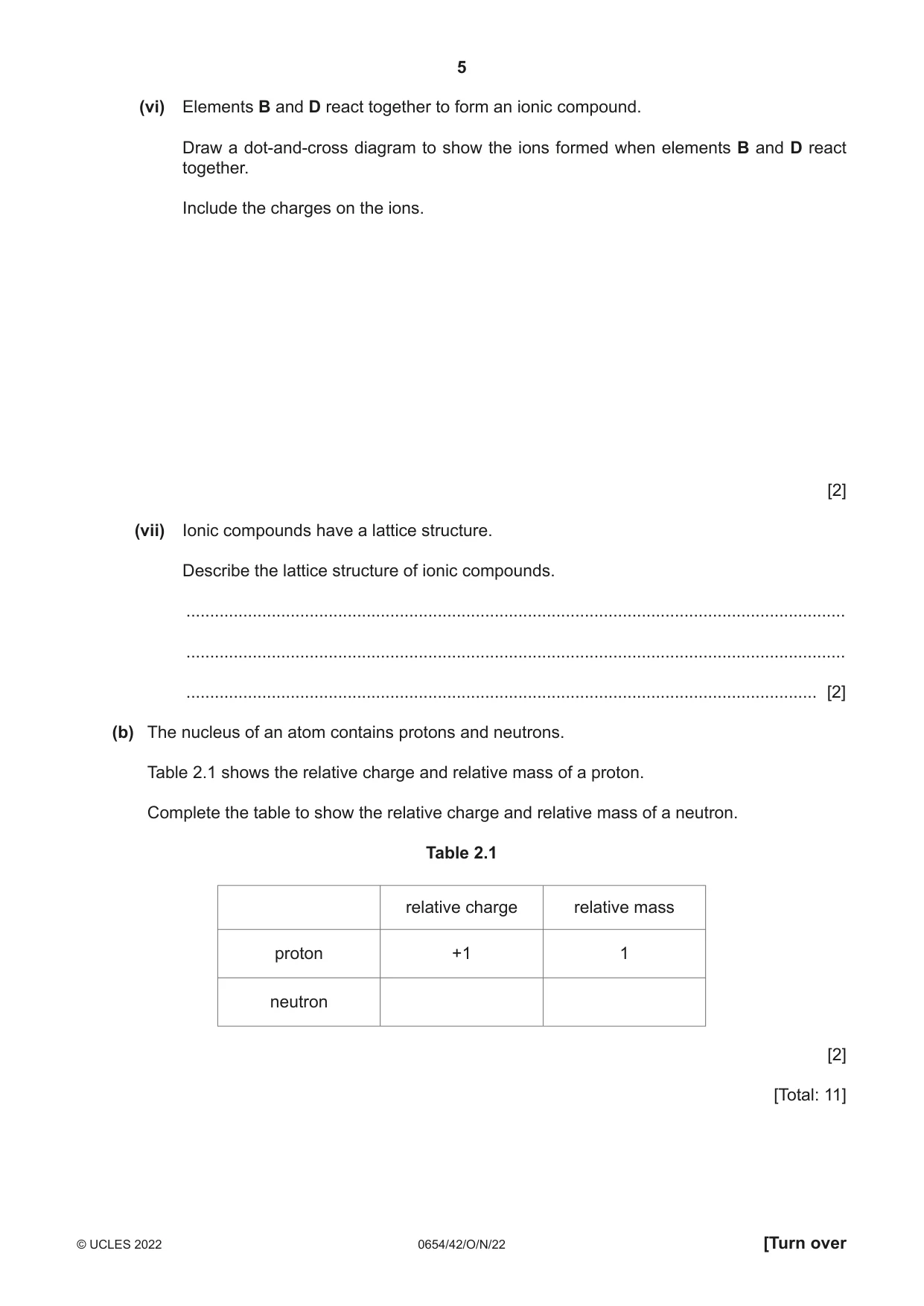 Cambridge IGCSE Sciences - Co-ordinated (Double) 0654 2022 Oct/Nov Paper 4 · Variant 2 question paper, page 5 of 28