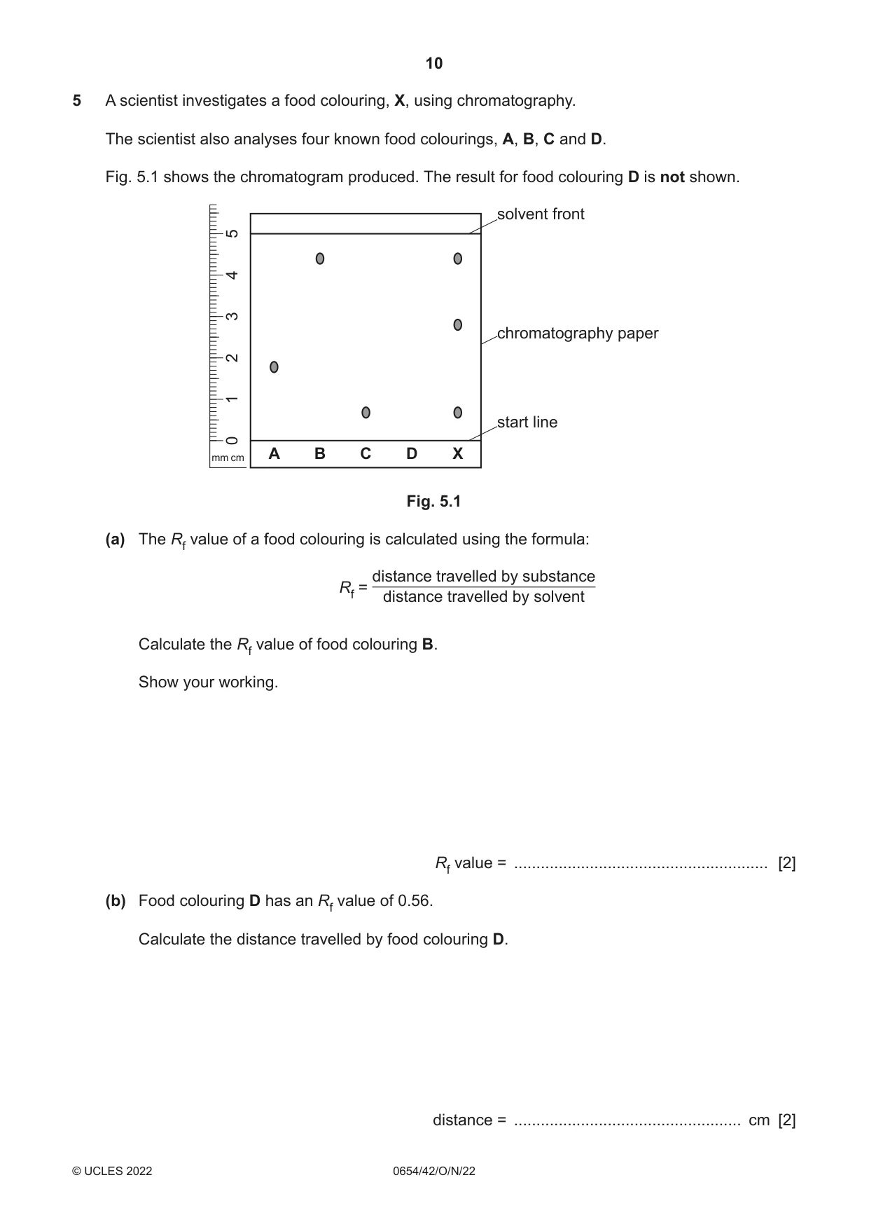 Cambridge IGCSE Sciences - Co-ordinated (Double) 0654 2022 Oct/Nov Paper 4 · Variant 2 question paper, page 10 of 28