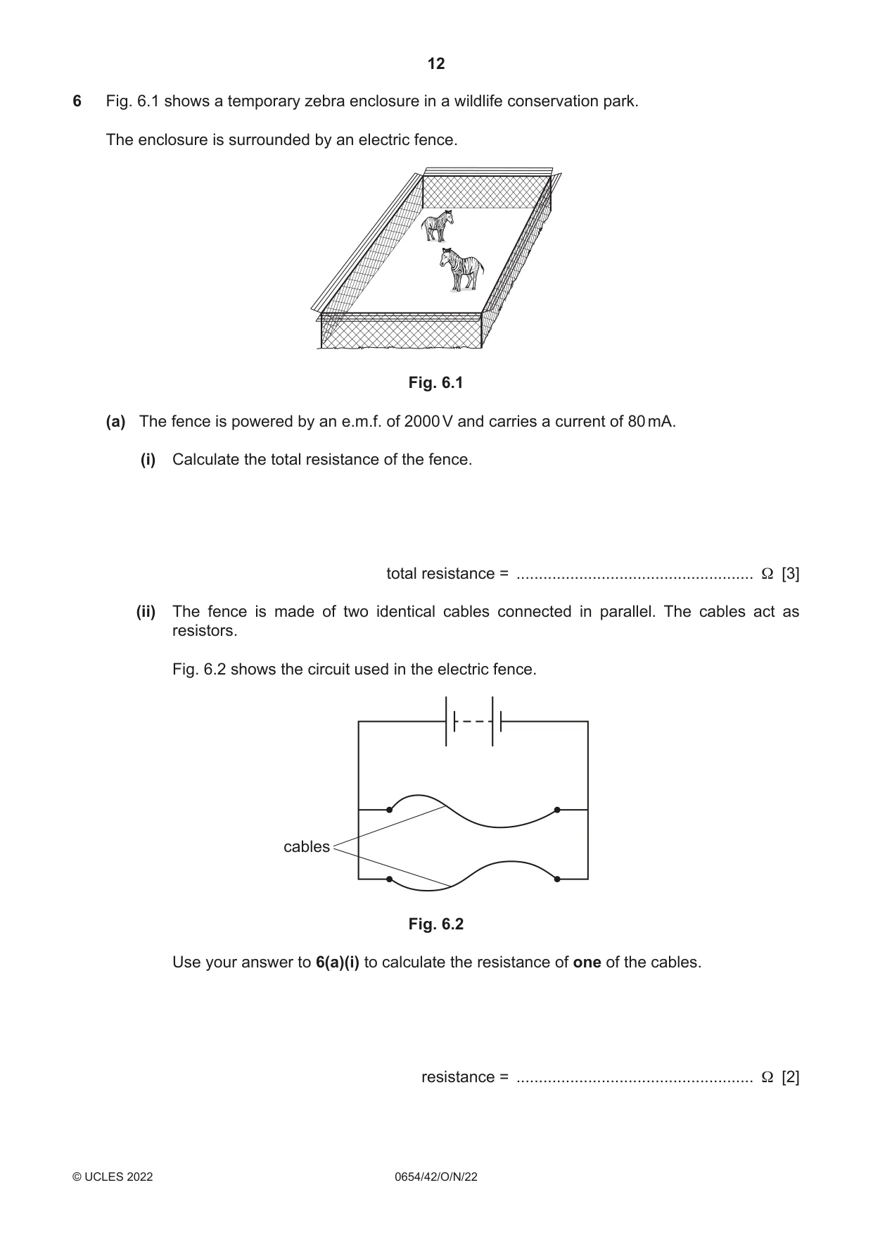 Cambridge IGCSE Sciences - Co-ordinated (Double) 0654 2022 Oct/Nov Paper 4 · Variant 2 question paper, page 12 of 28
