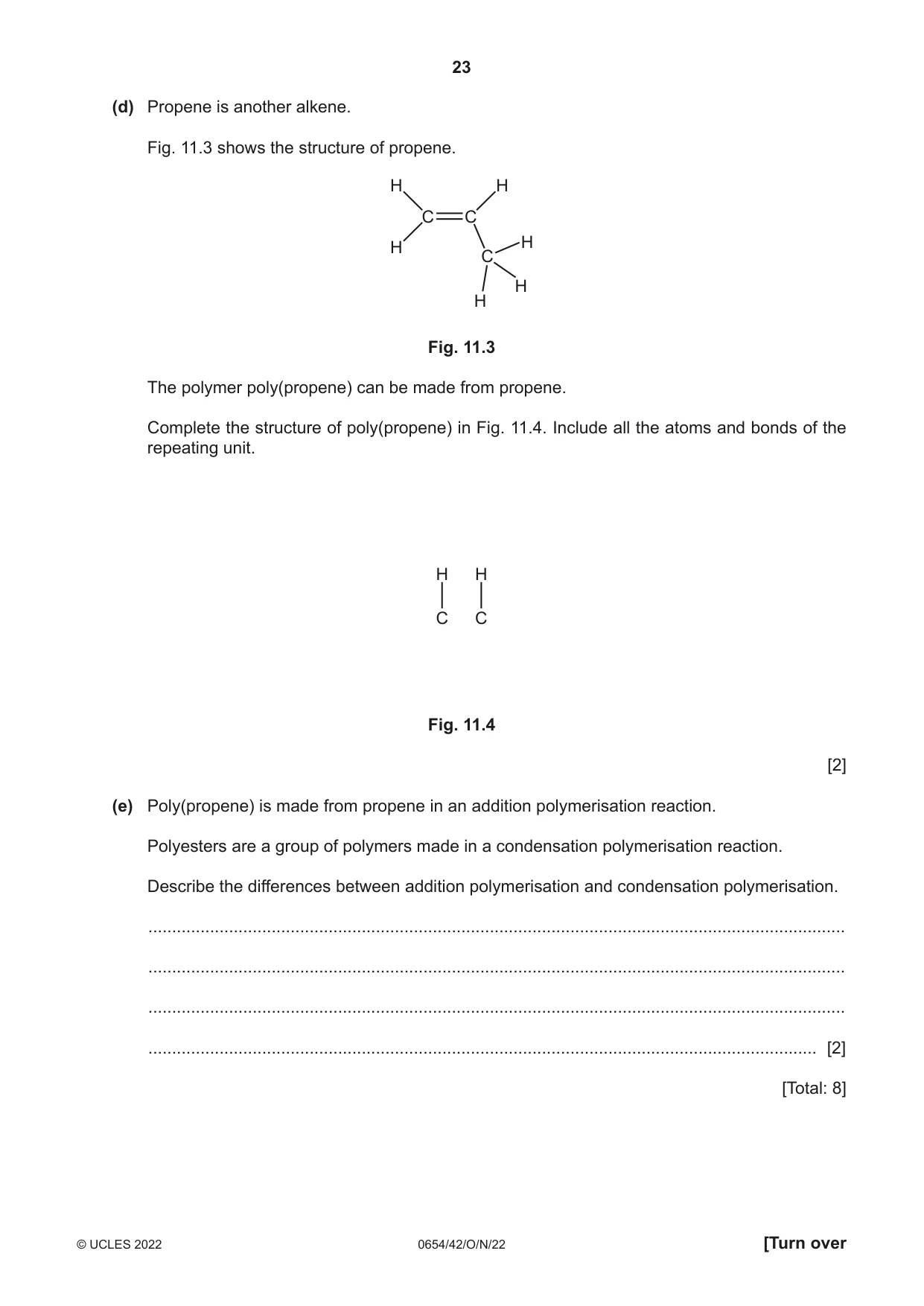 Cambridge IGCSE Sciences - Co-ordinated (Double) 0654 2022 Oct/Nov Paper 4 · Variant 2 question paper, page 23 of 28