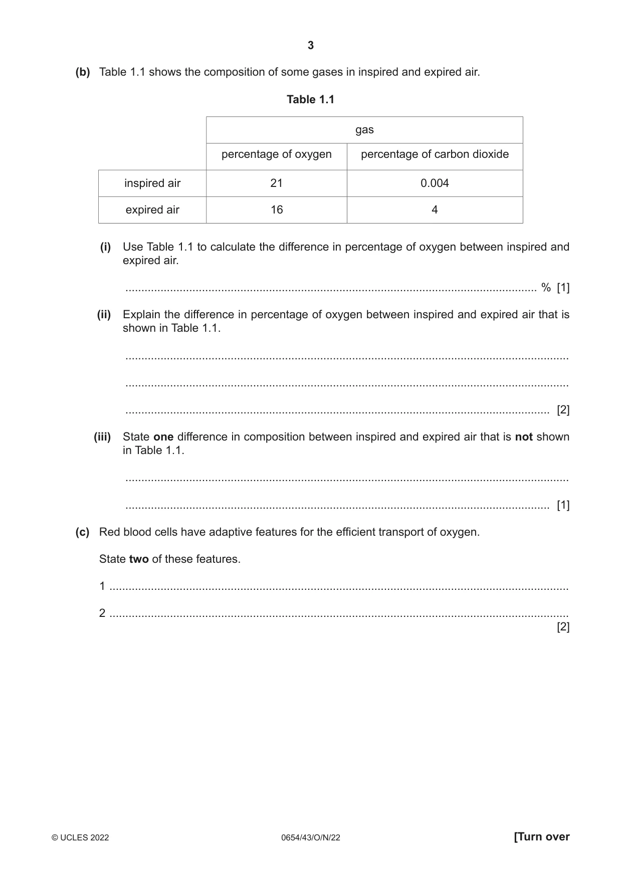 Cambridge IGCSE Sciences - Co-ordinated (Double) 0654 2022 Oct/Nov Paper 4 · Variant 3 question paper, page 3 of 32