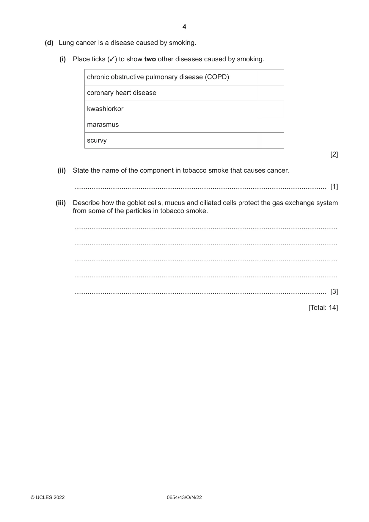 Cambridge IGCSE Sciences - Co-ordinated (Double) 0654 2022 Oct/Nov Paper 4 · Variant 3 question paper, page 4 of 32