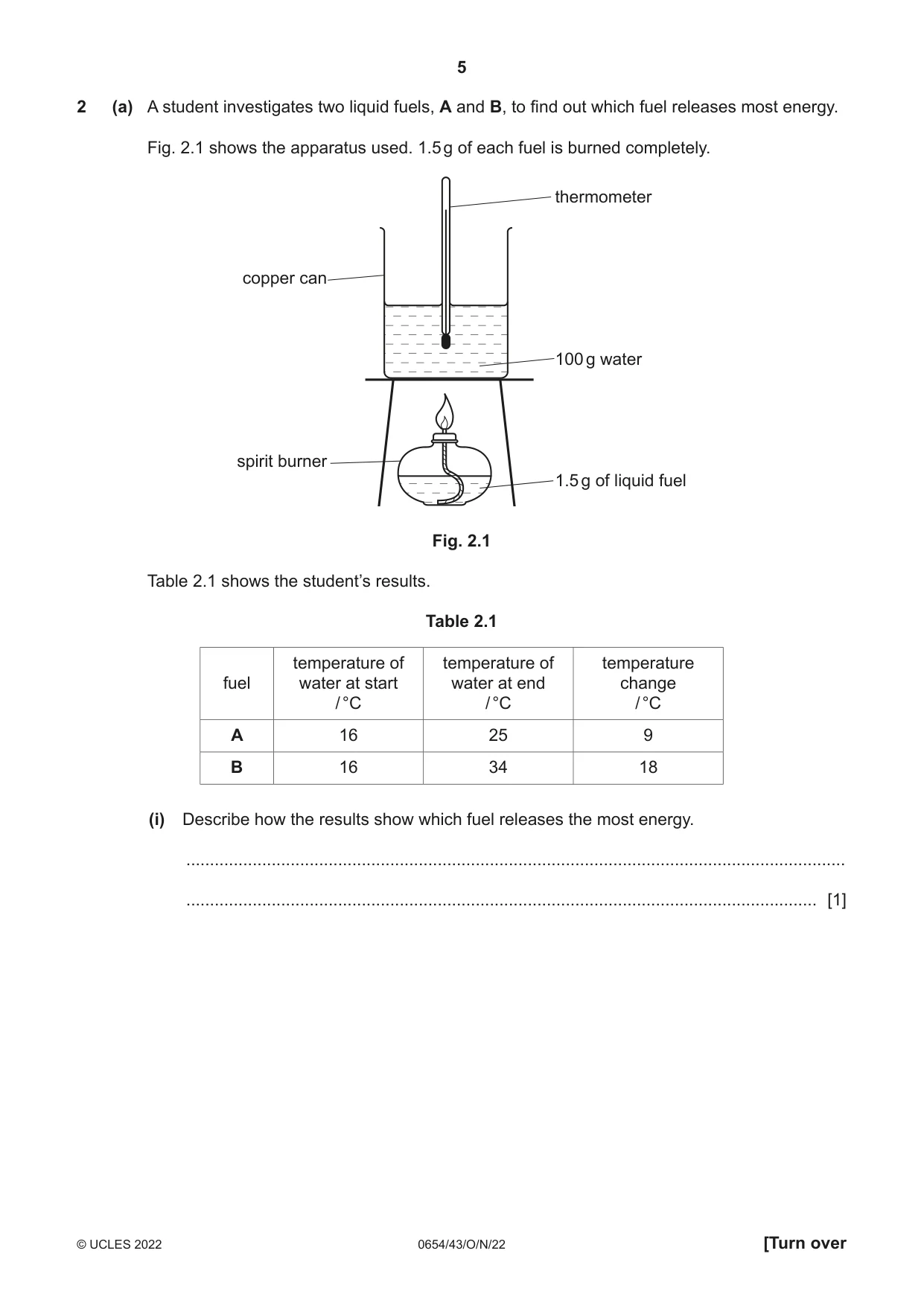 Cambridge IGCSE Sciences - Co-ordinated (Double) 0654 2022 Oct/Nov Paper 4 · Variant 3 question paper, page 5 of 32