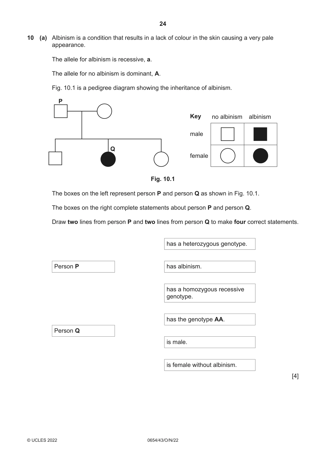 Cambridge IGCSE Sciences - Co-ordinated (Double) 0654 2022 Oct/Nov Paper 4 · Variant 3 question paper, page 24 of 32