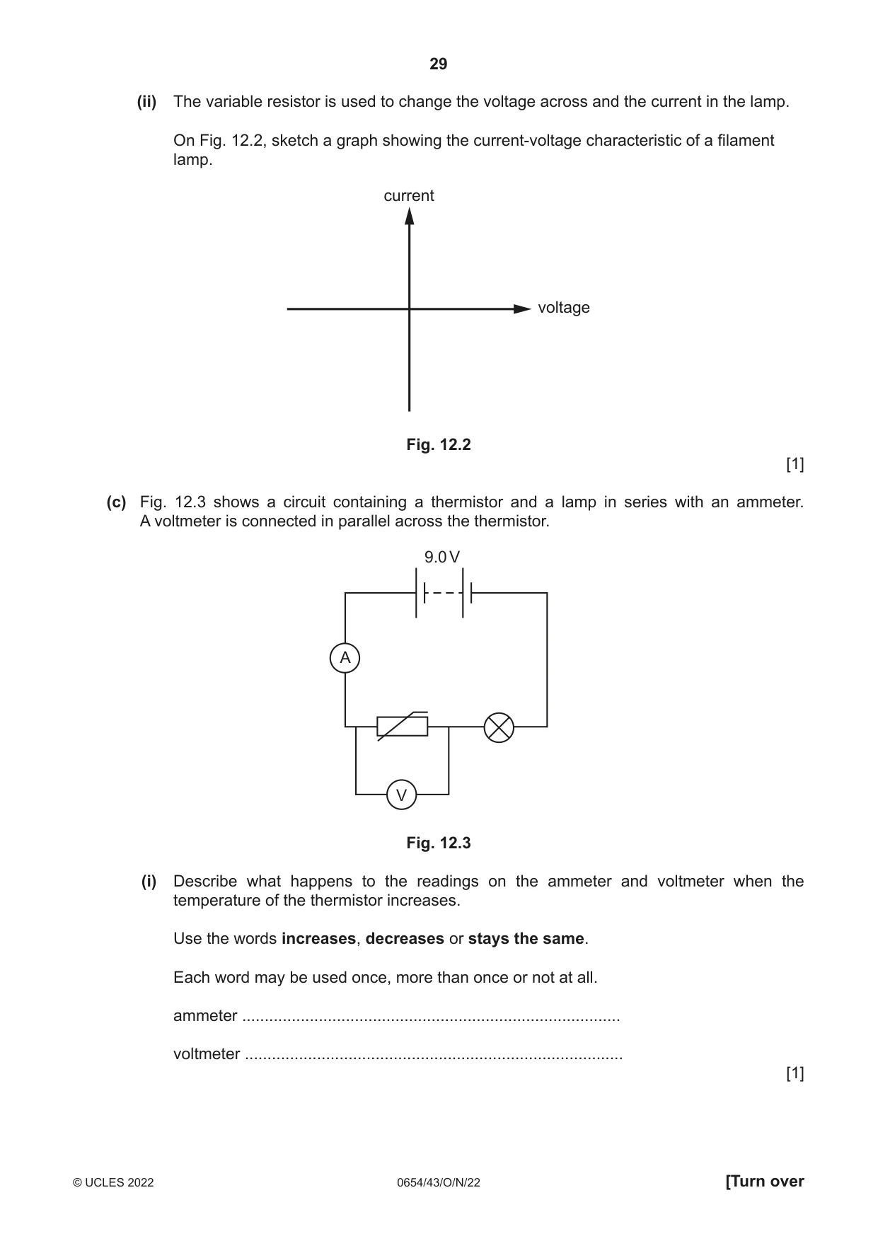 Cambridge IGCSE Sciences - Co-ordinated (Double) 0654 2022 Oct/Nov Paper 4 · Variant 3 question paper, page 29 of 32