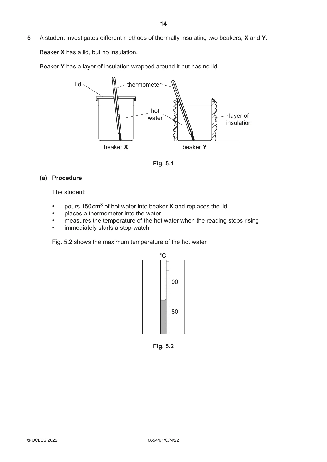 Cambridge IGCSE Sciences - Co-ordinated (Double) 0654 2022 Oct/Nov Paper 6 · Variant 1 question paper, page 14 of 20