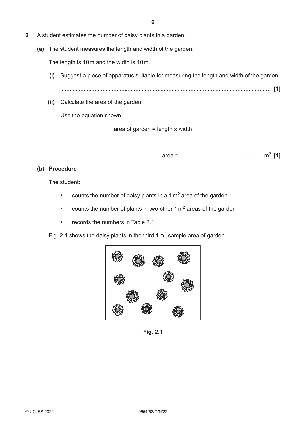 Cambridge IGCSE Sciences - Co-ordinated (Double) 0654 2022 Oct/Nov Paper 6 · Variant 2 question paper, page 6 of 24