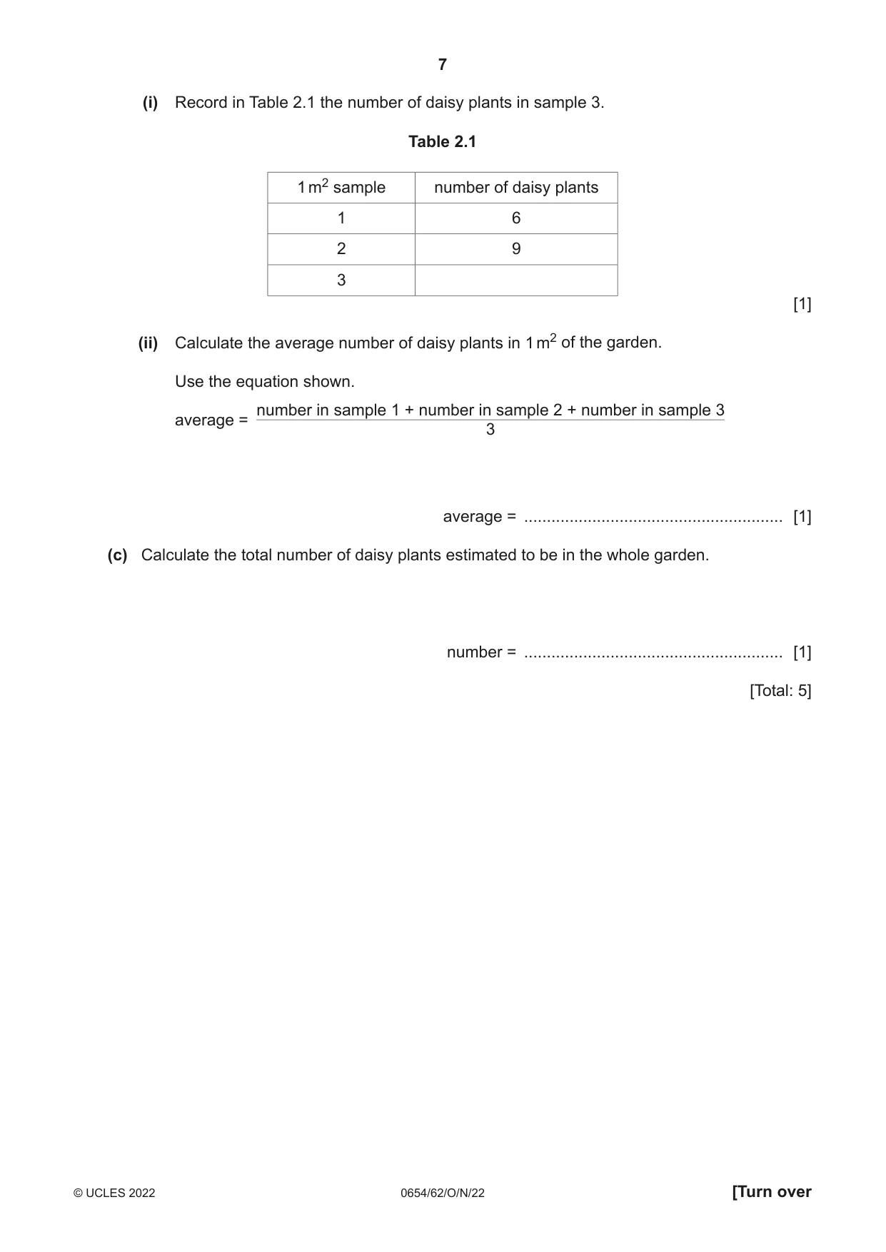 Cambridge IGCSE Sciences - Co-ordinated (Double) 0654 2022 Oct/Nov Paper 6 · Variant 2 question paper, page 7 of 24