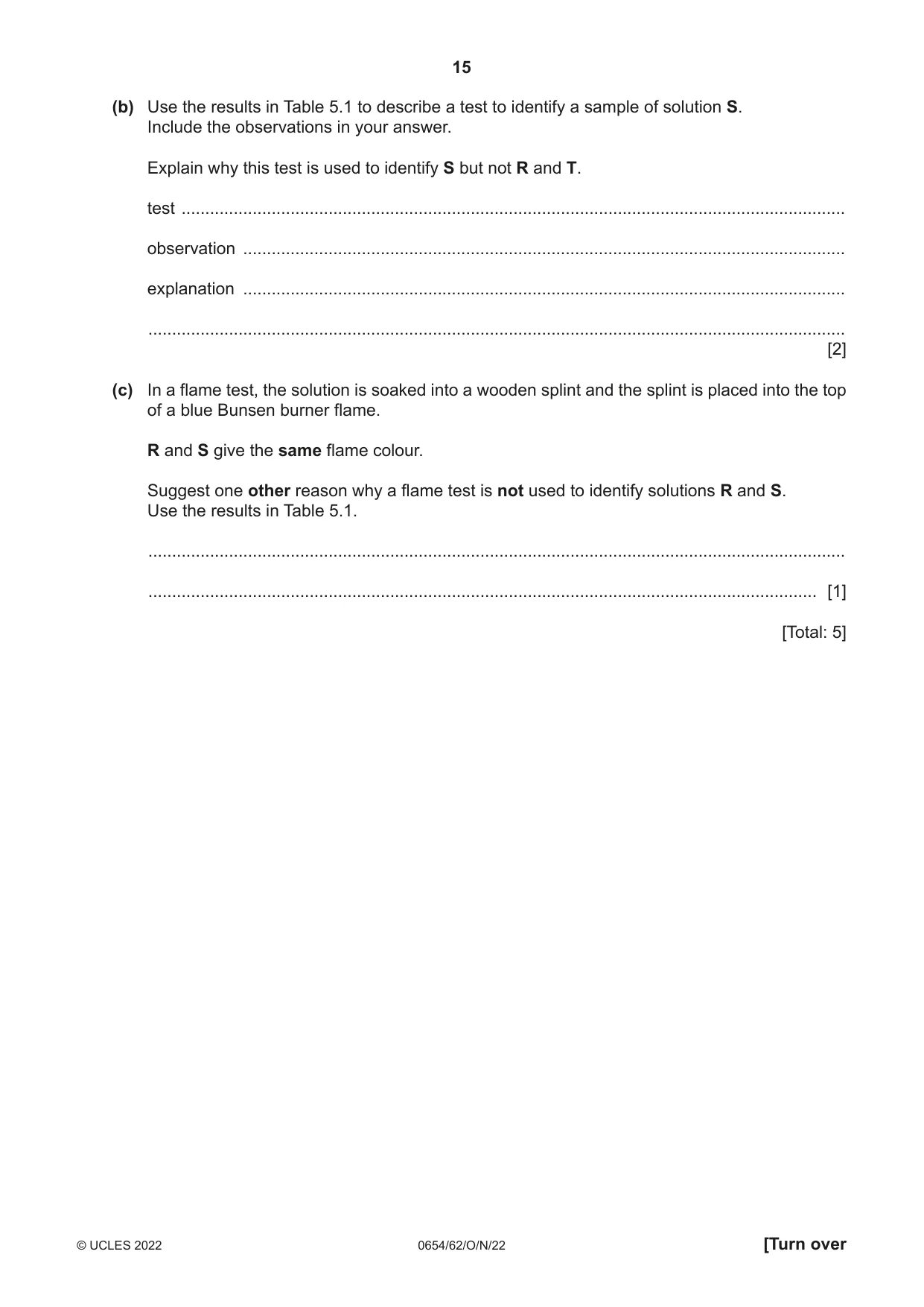 Cambridge IGCSE Sciences - Co-ordinated (Double) 0654 2022 Oct/Nov Paper 6 · Variant 2 question paper, page 15 of 24