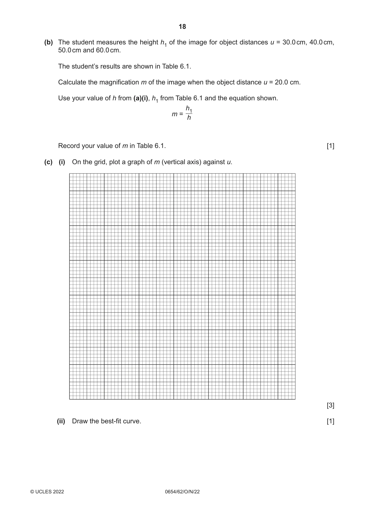 Cambridge IGCSE Sciences - Co-ordinated (Double) 0654 2022 Oct/Nov Paper 6 · Variant 2 question paper, page 18 of 24