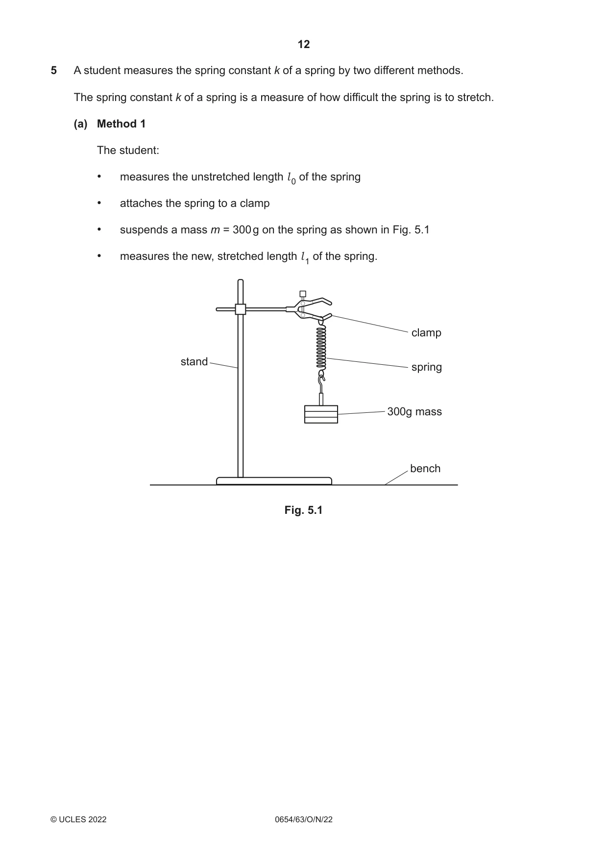Cambridge IGCSE Sciences - Co-ordinated (Double) 0654 2022 Oct/Nov Paper 6 · Variant 3 question paper, page 12 of 20